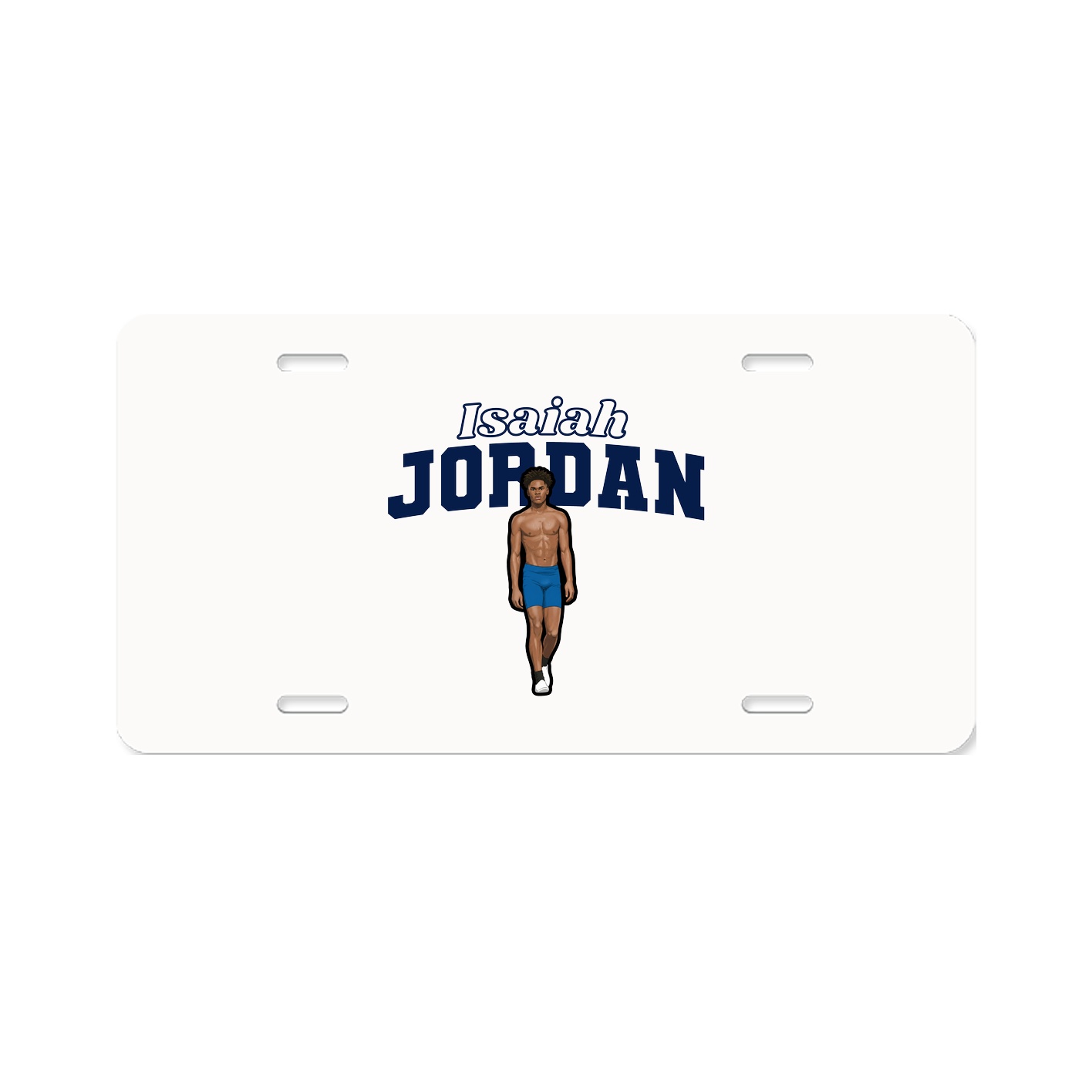 License Plate — Name Arch in Classic