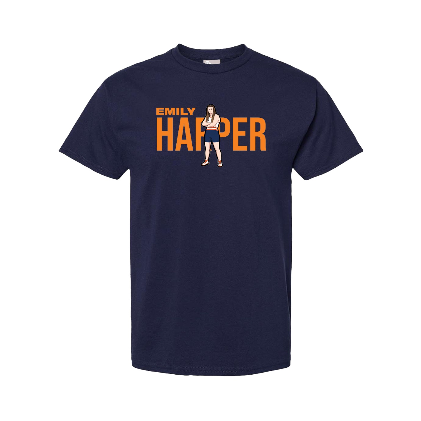 Youth Tee — Player Name in Navy
