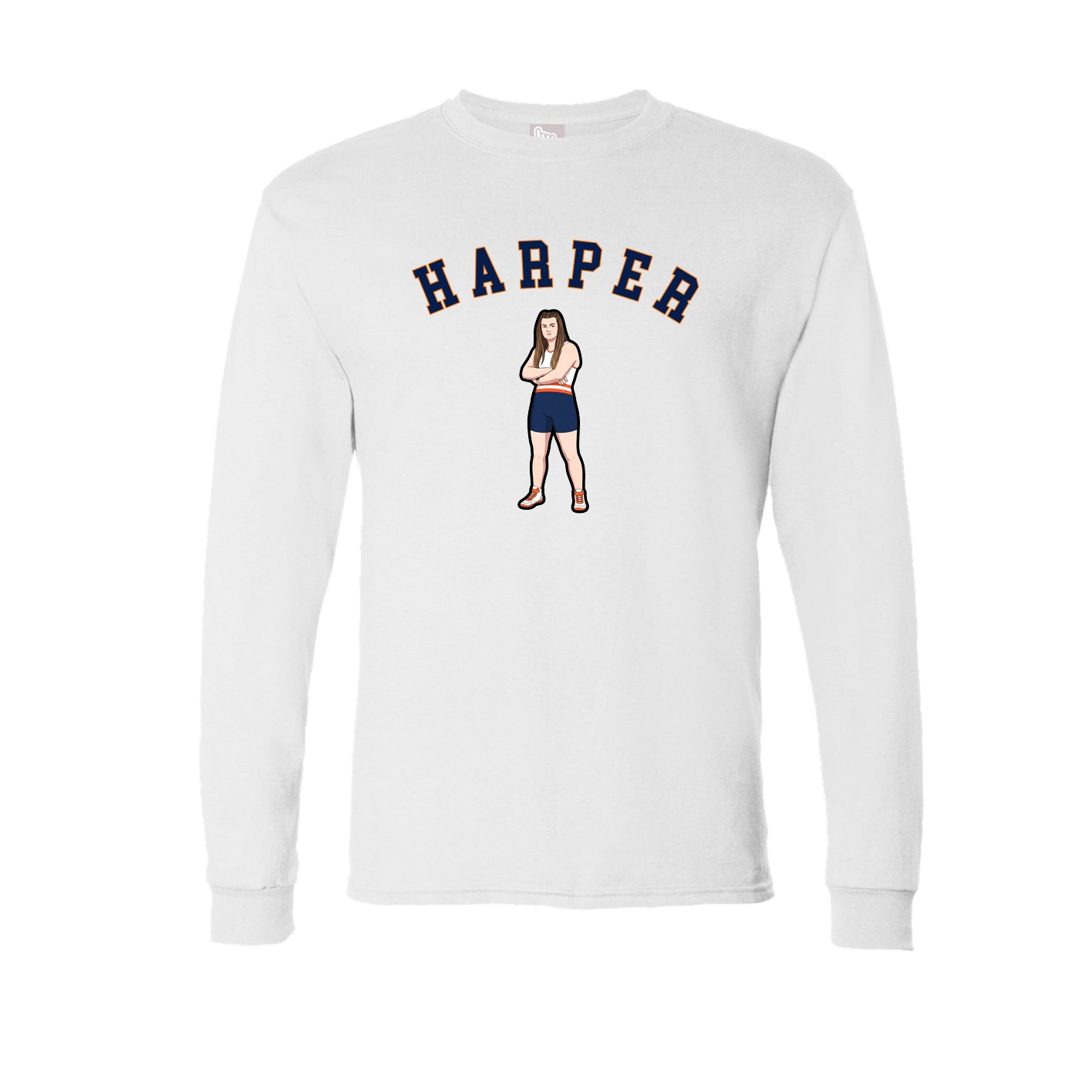 Long Sleeve Tee — Shirsey Arch in White