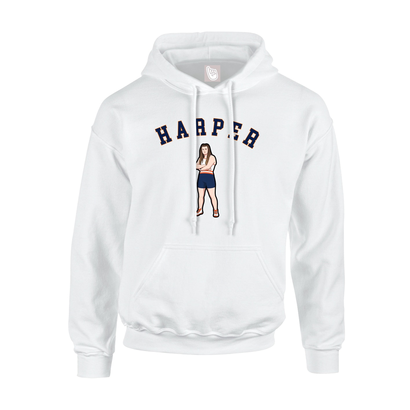Hoodie — Shirsey Arch in White