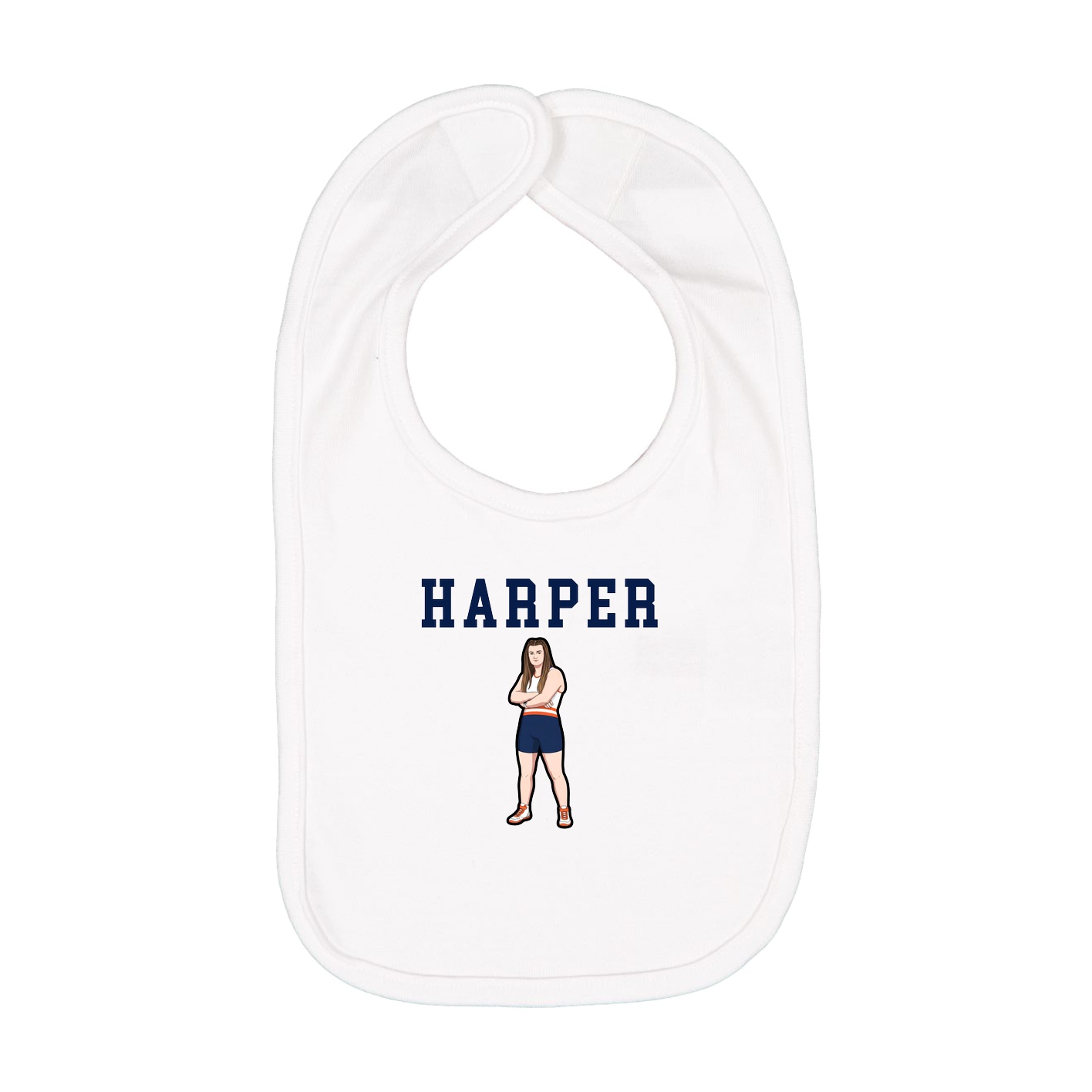 Infant Bib — Shirsey in White