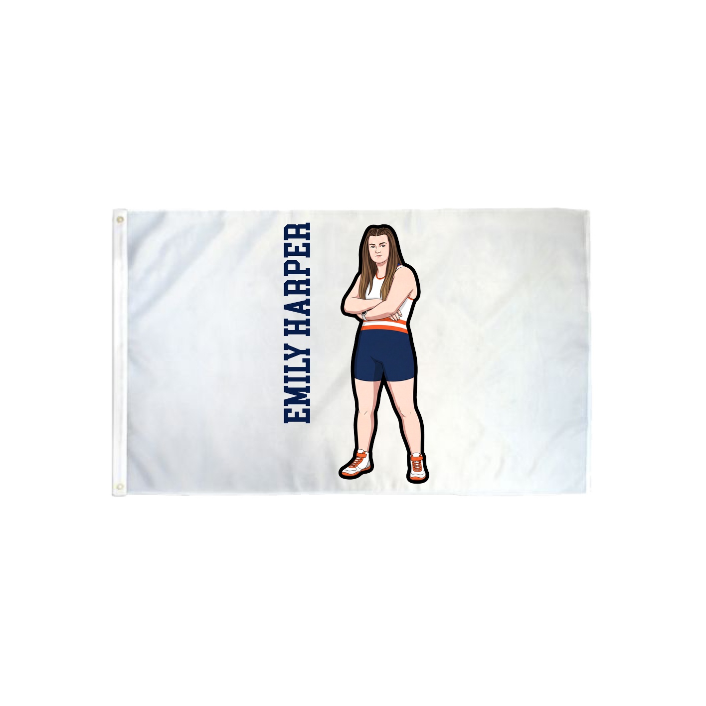 3x5 Flag — Name Vertical in Classic