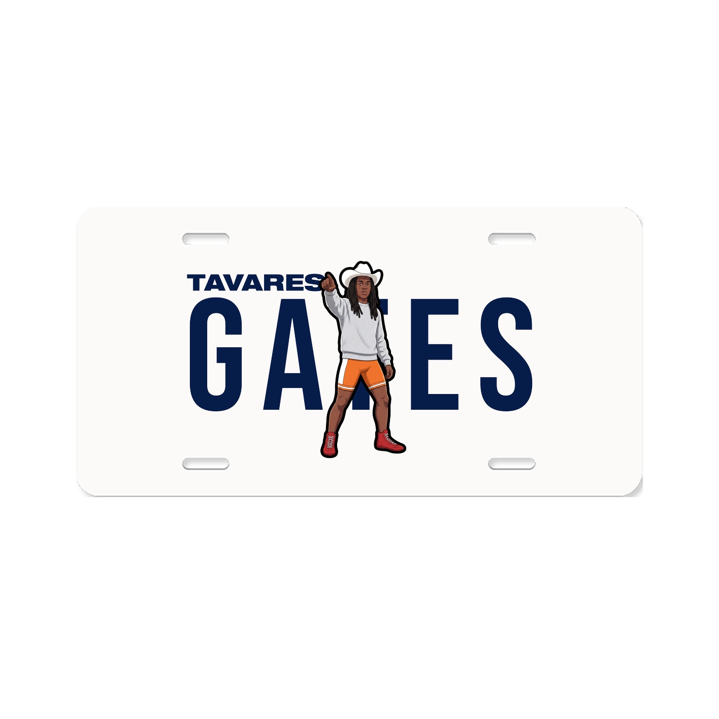 License Plate — Player Name in Classic