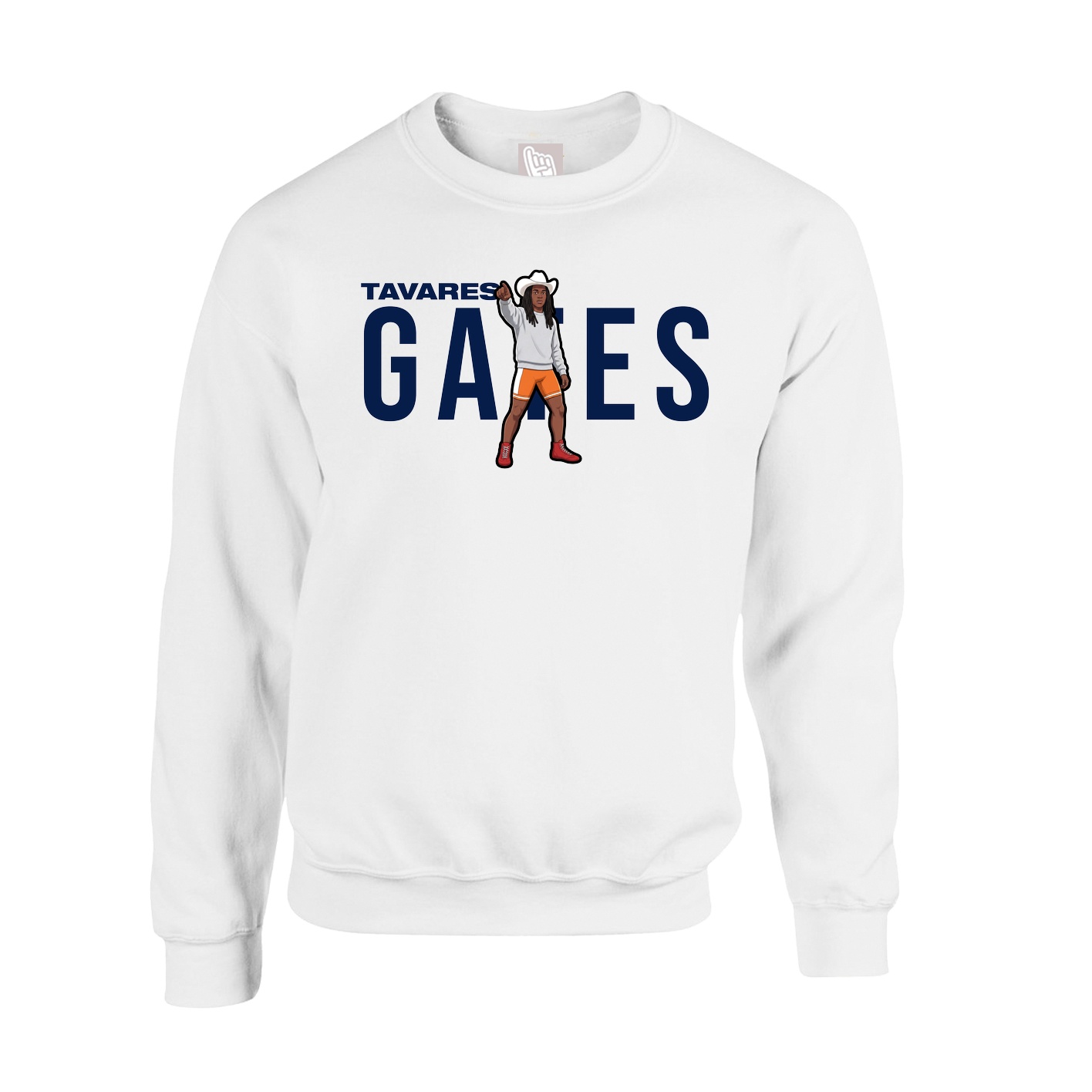 Fleece Crew — Player Name in White