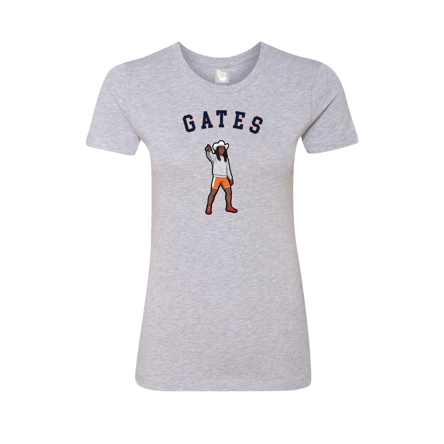 Fitted Women's Tee — Shirsey Arch in Grey