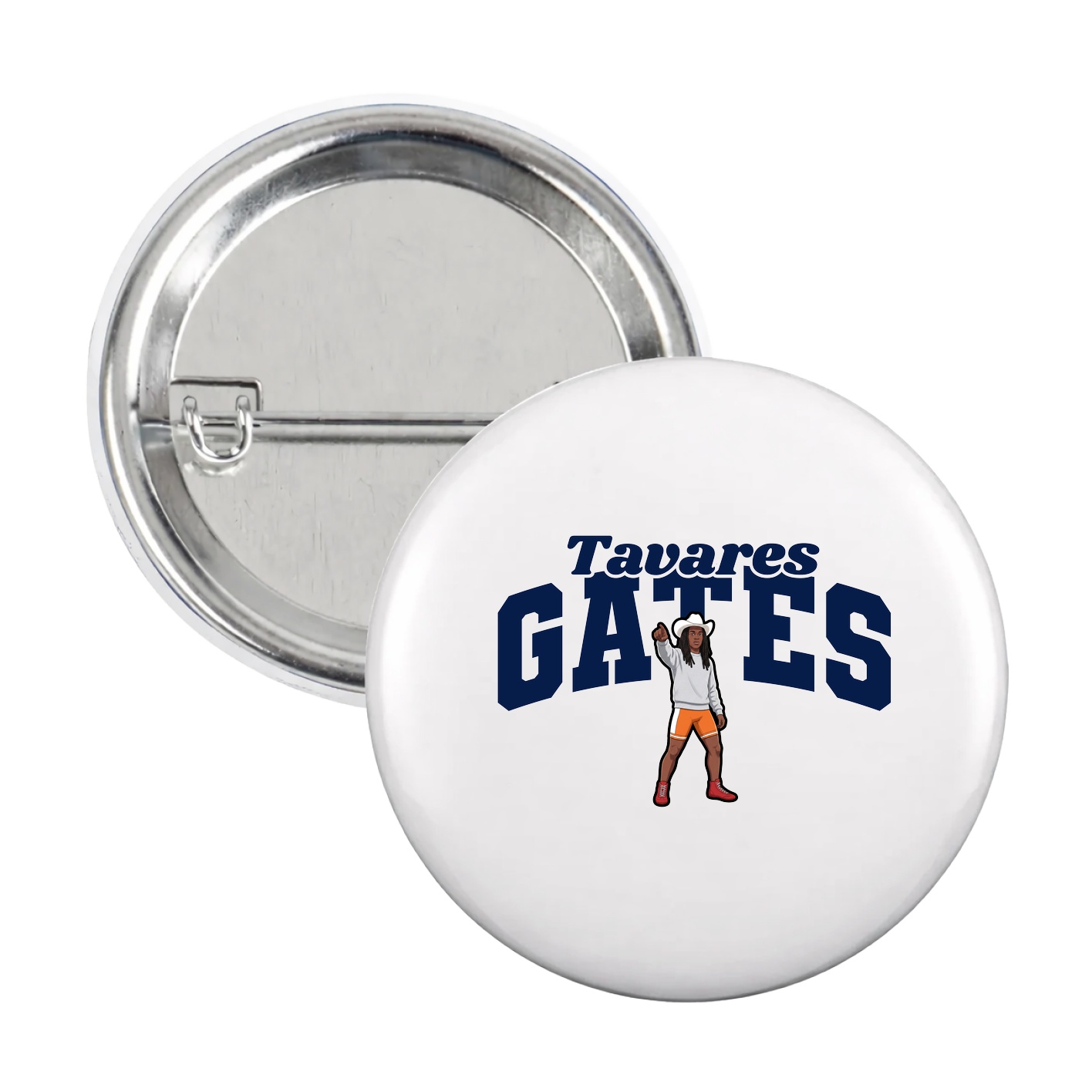 Game Day Button — Signature Arch in White