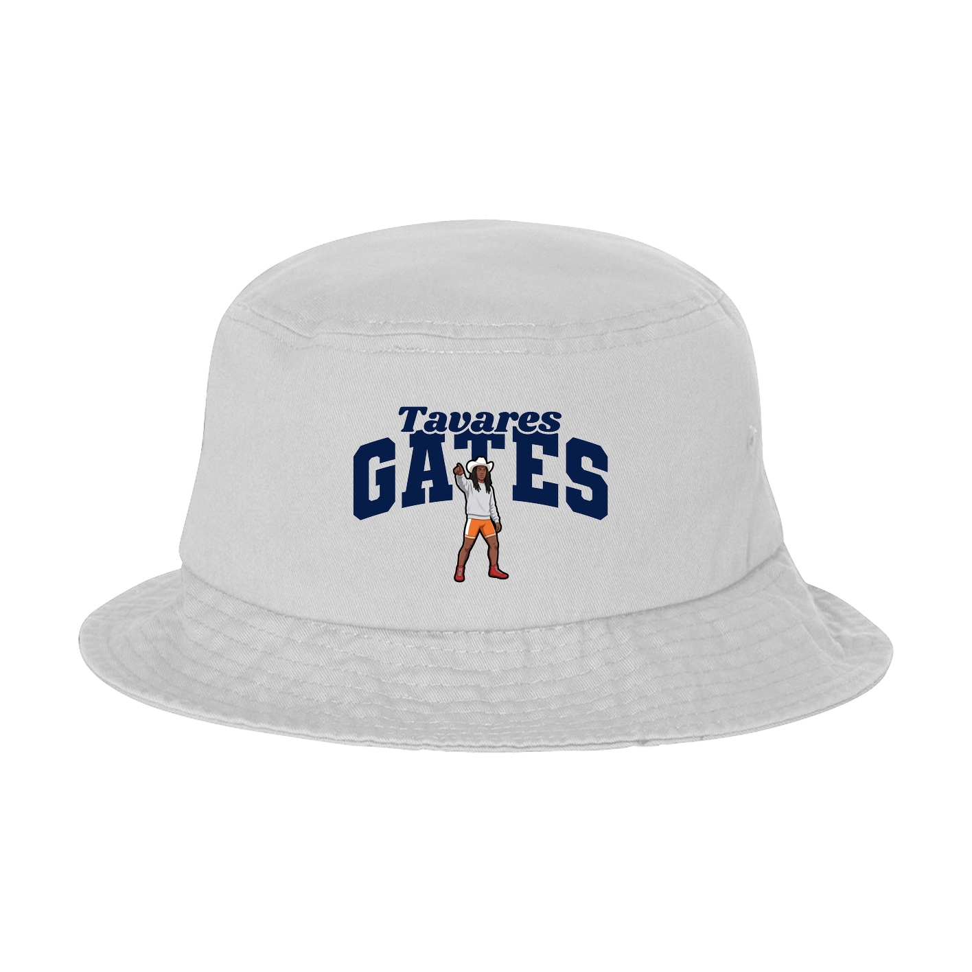 Bucket Cap — Signature Arch in White