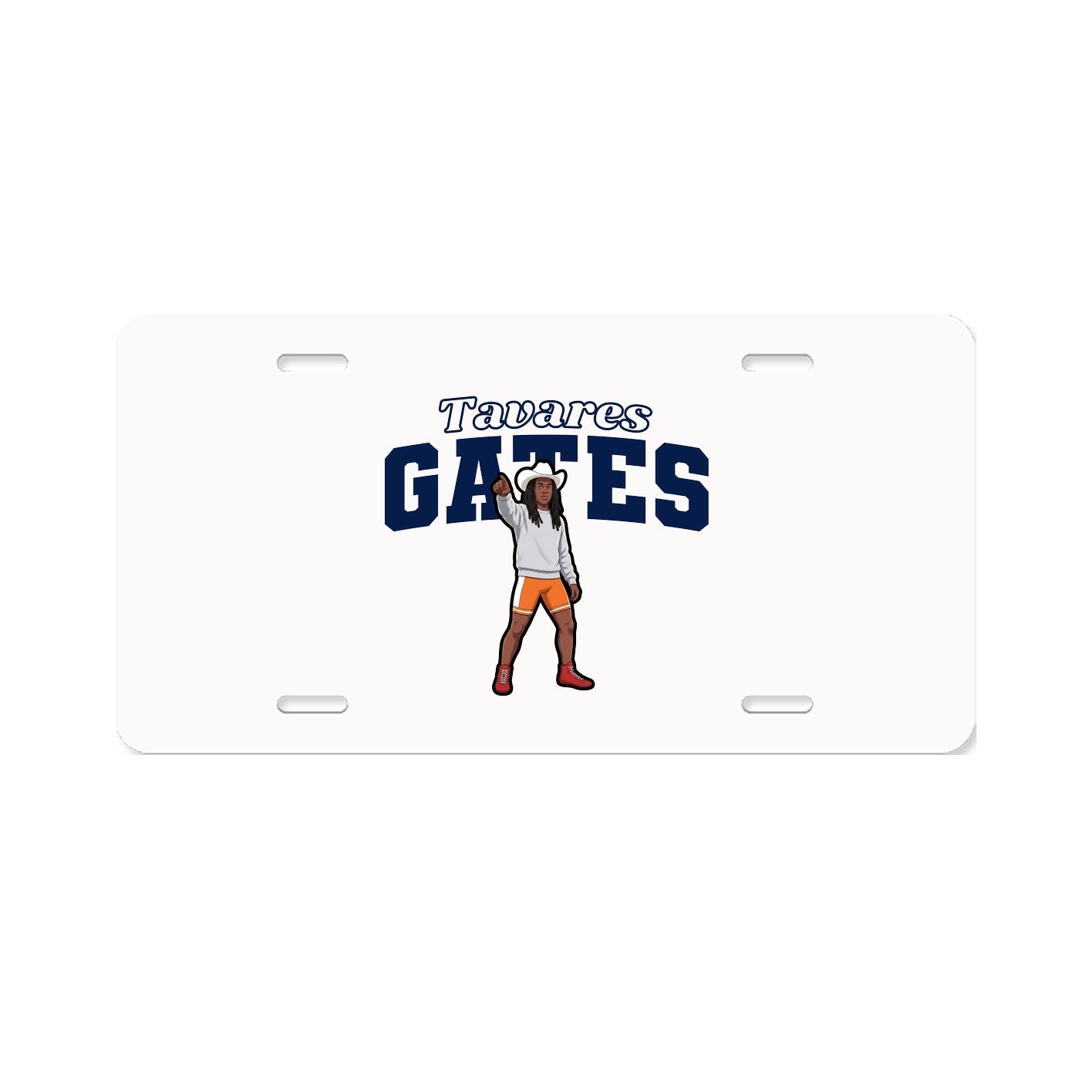 License Plate — Name Arch in Classic