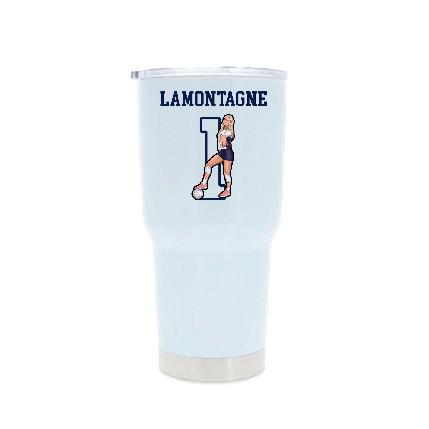 30oz Stainless Steel Tumbler — Shirsey in White