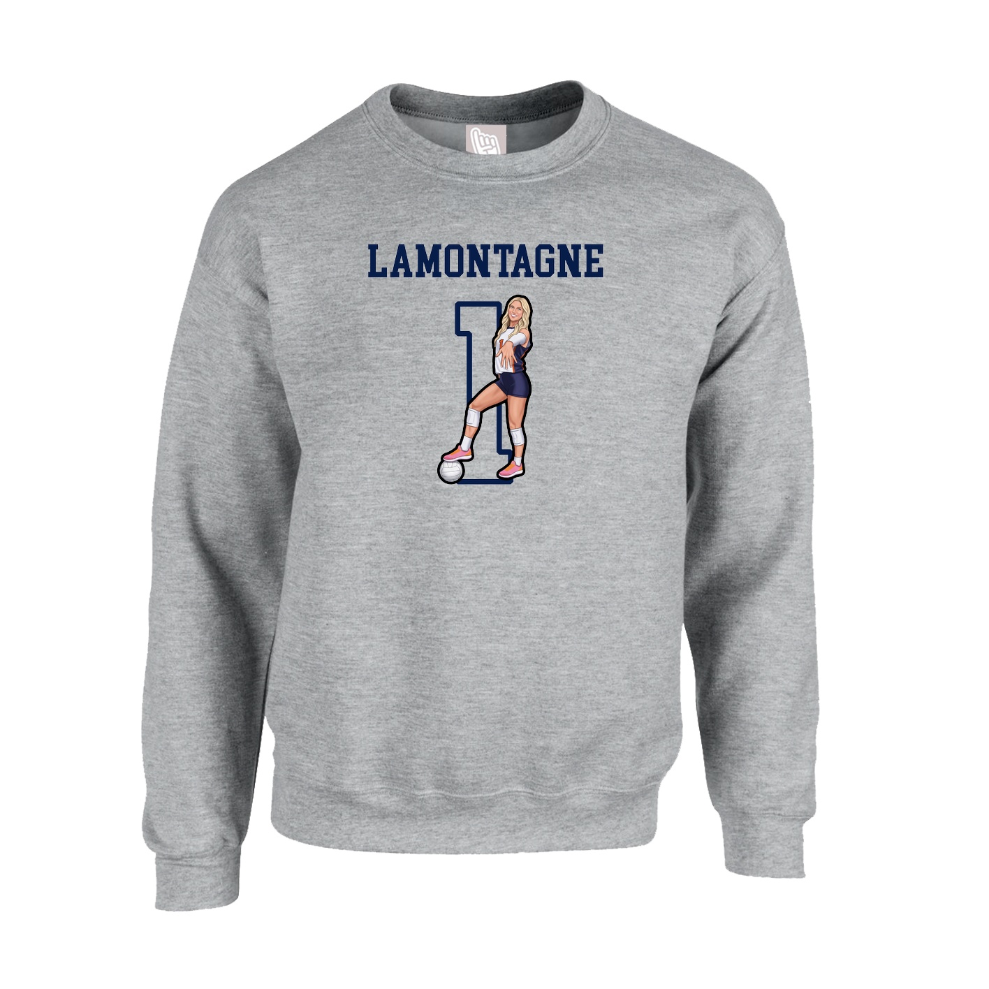 Fleece Crew — Shirsey in Grey
