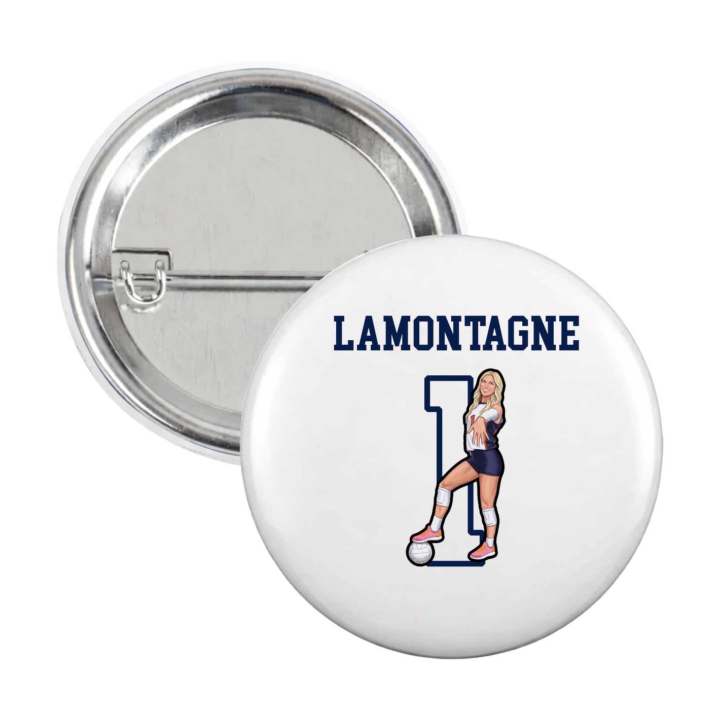 Game Day Button — Shirsey in White