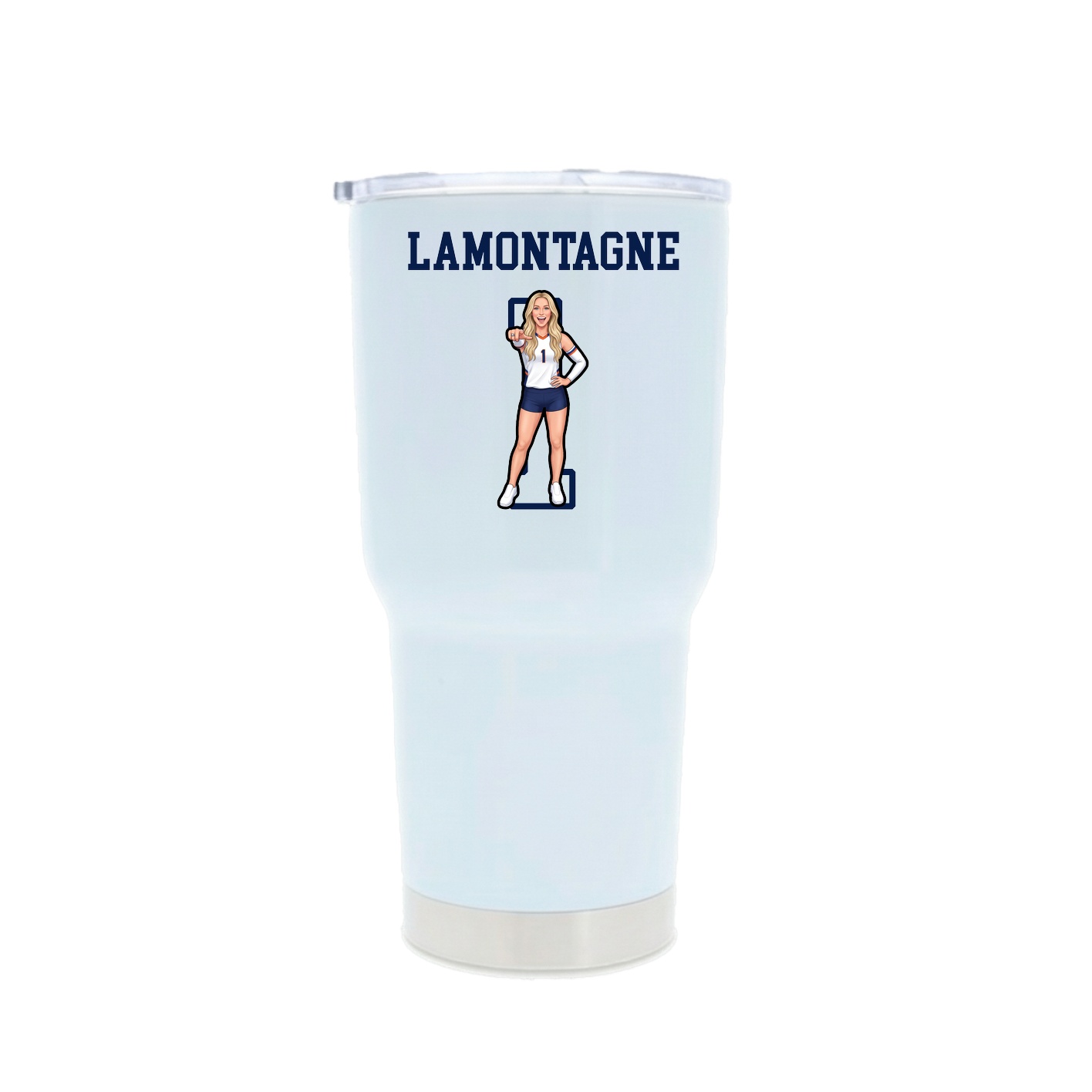 30oz Stainless Steel Tumbler — Shirsey in White