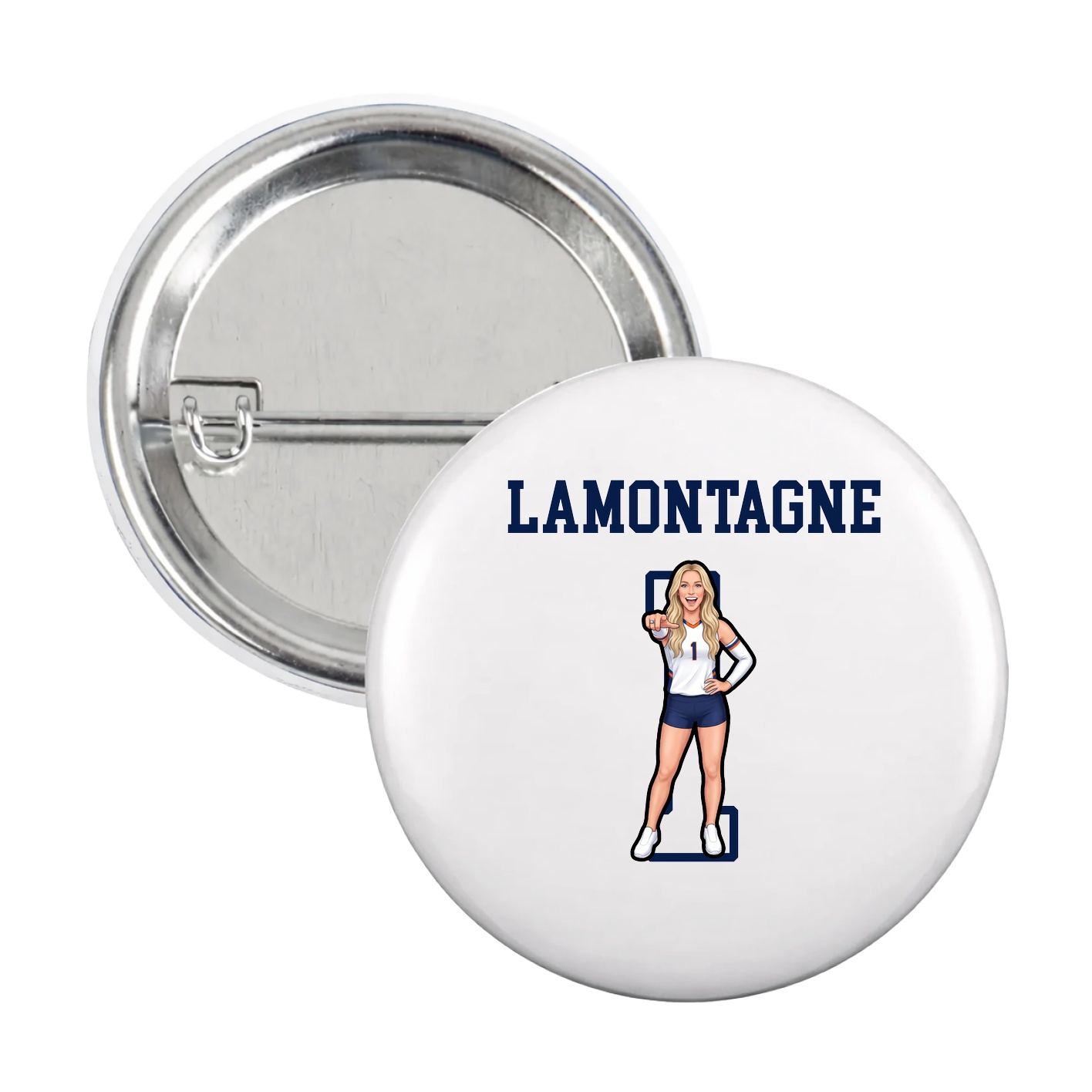 Game Day Button — Shirsey in White