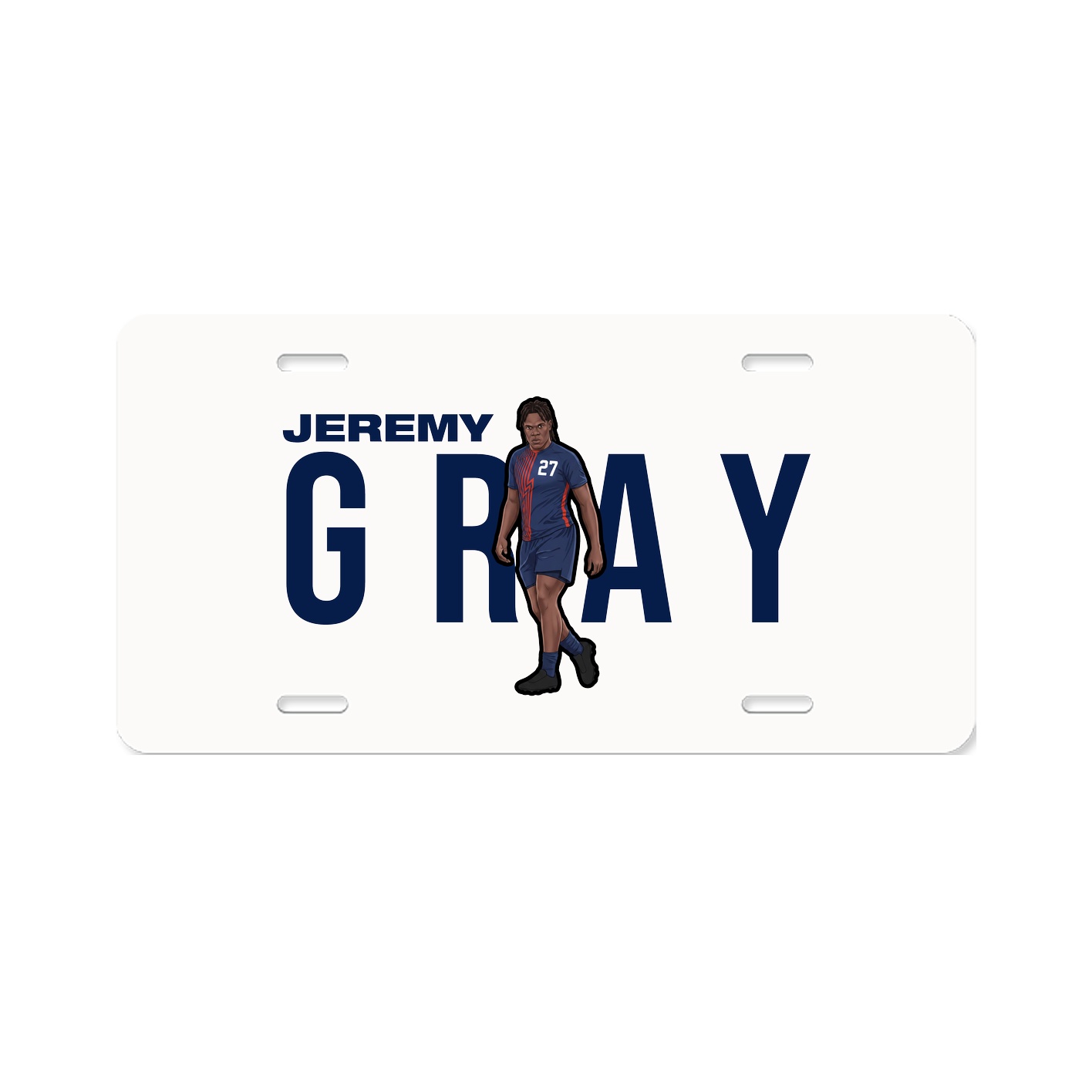License Plate — Player Name in Classic