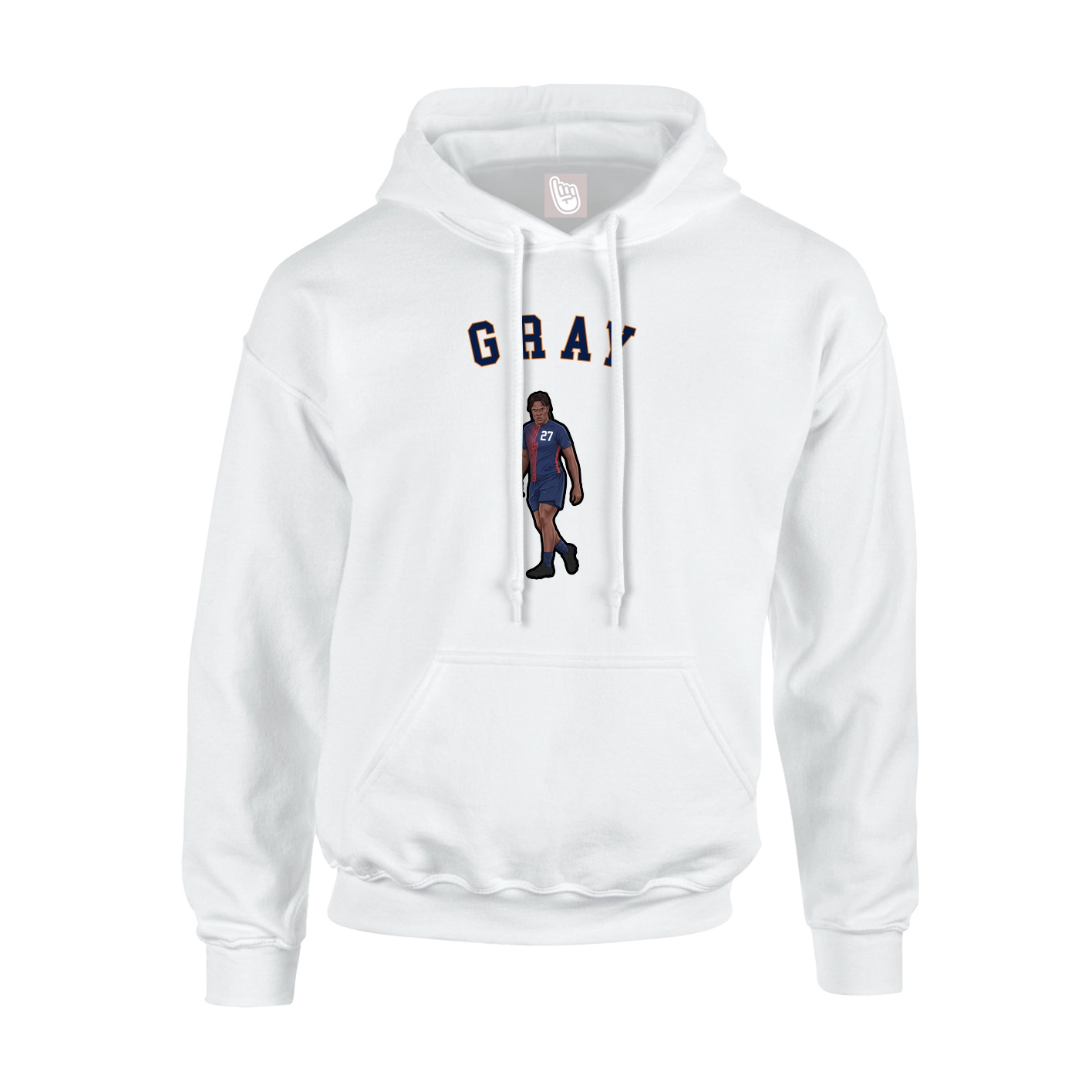 Hoodie — Shirsey Arch in White