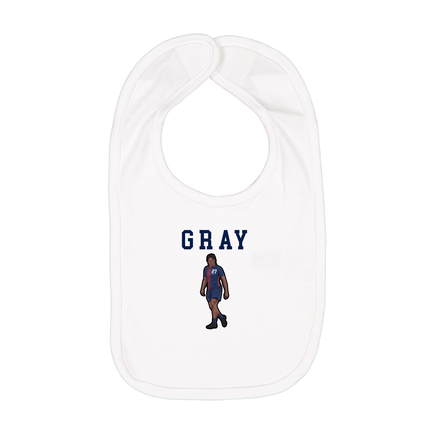Infant Bib — Shirsey in White