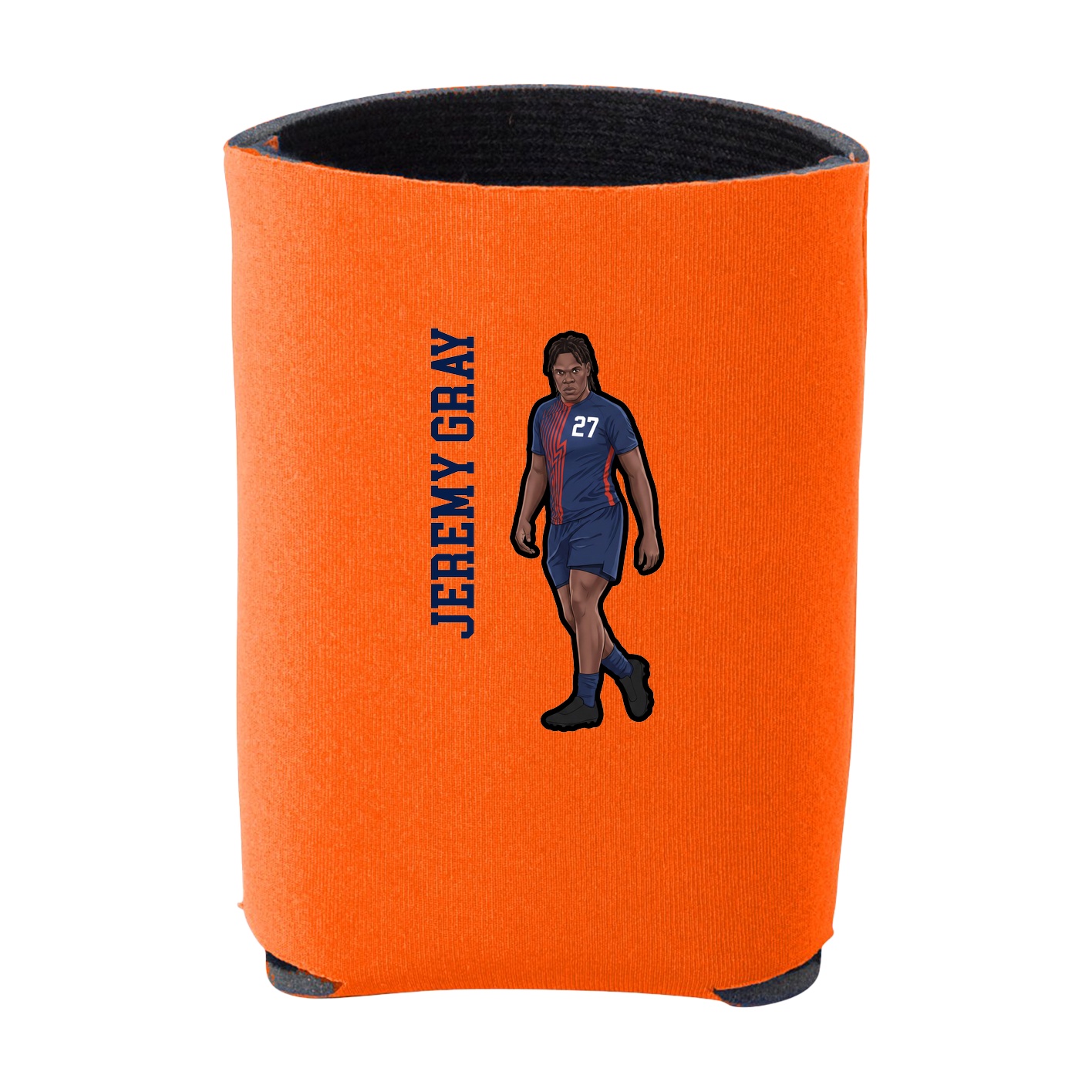 Can Holder — Name Vertical in Orange