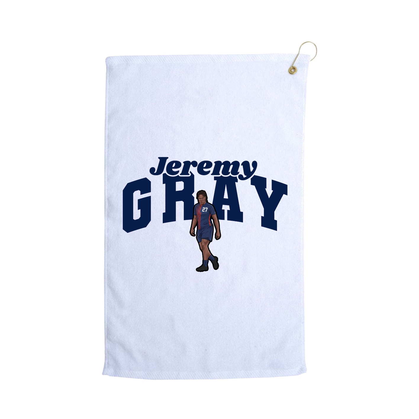 Golf Towel — Signature Arch in White