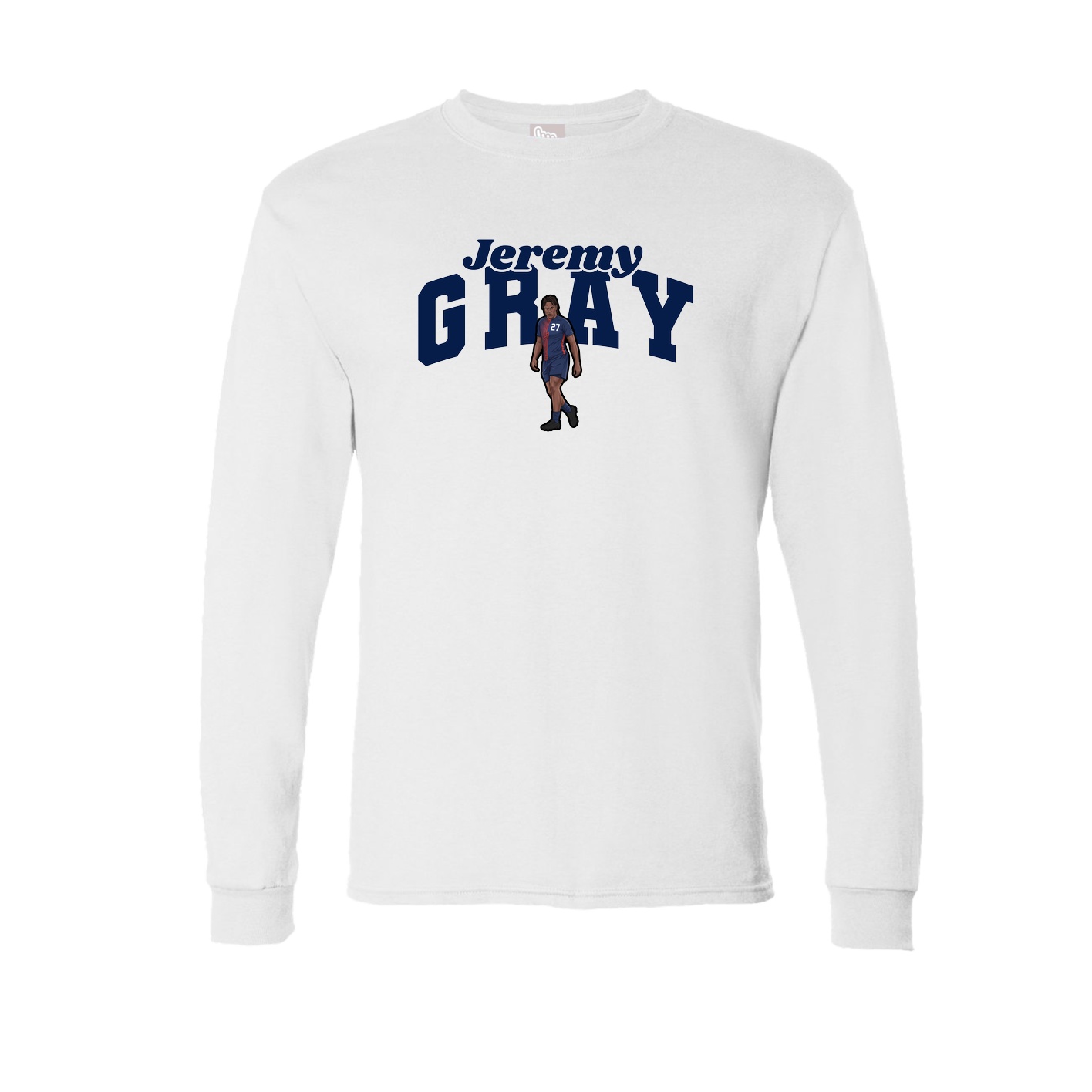 Long Sleeve Tee — Signature Arch in White