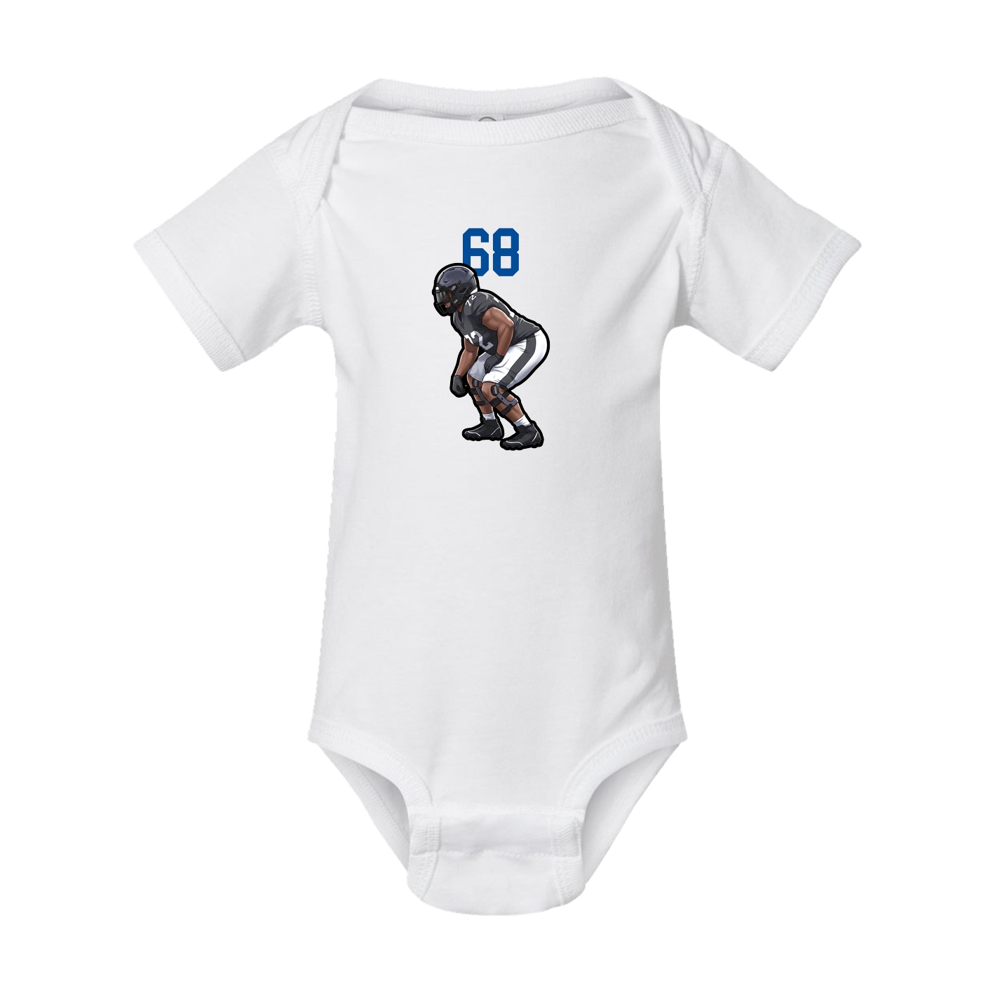Baby Onesie — Number Top in White