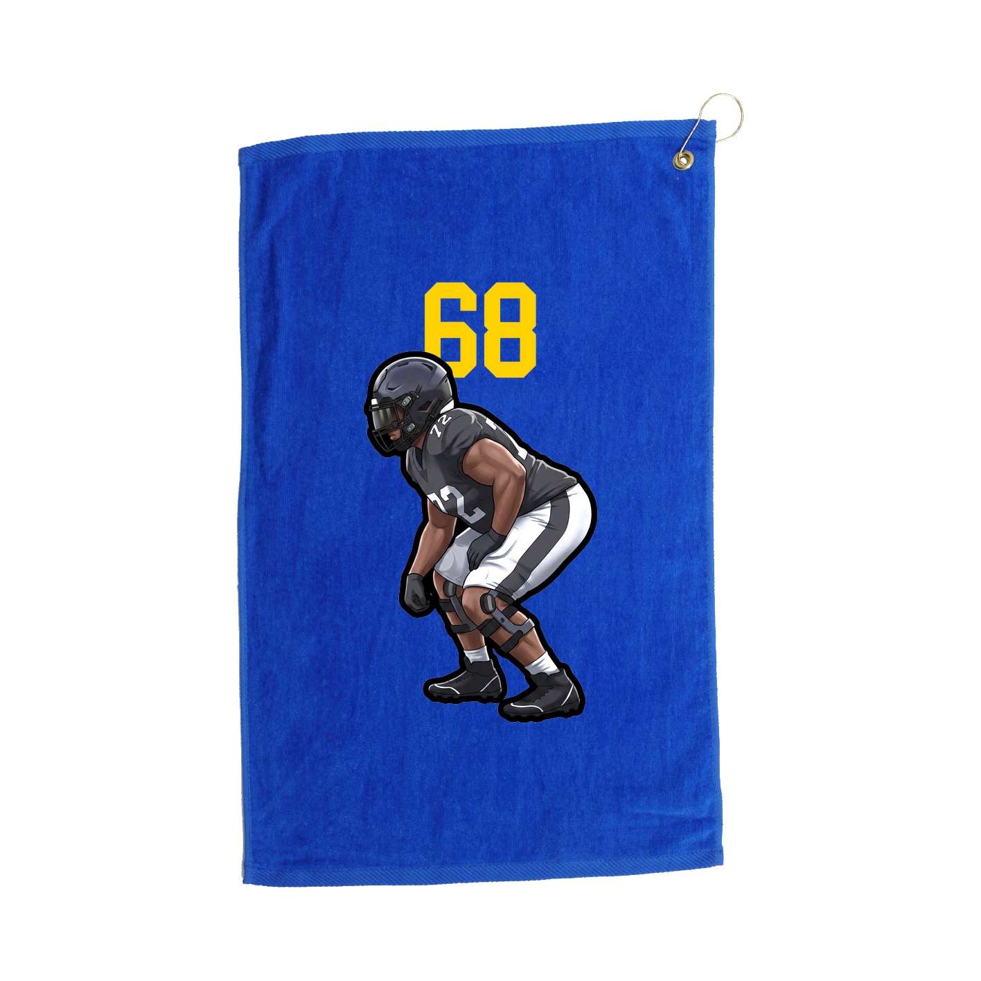 Golf Towel — Number Top in Royal