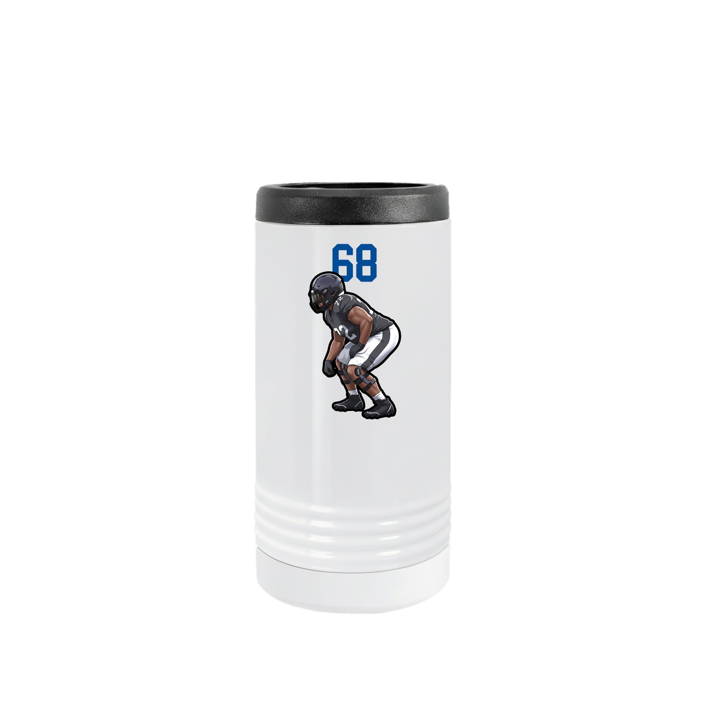 Slim Beverage Holder — Number Top in White