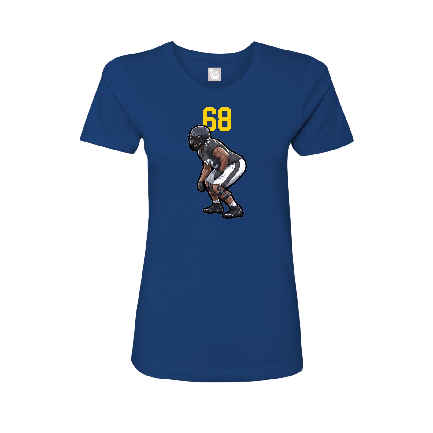 Womens Tee — Number Top in Royal