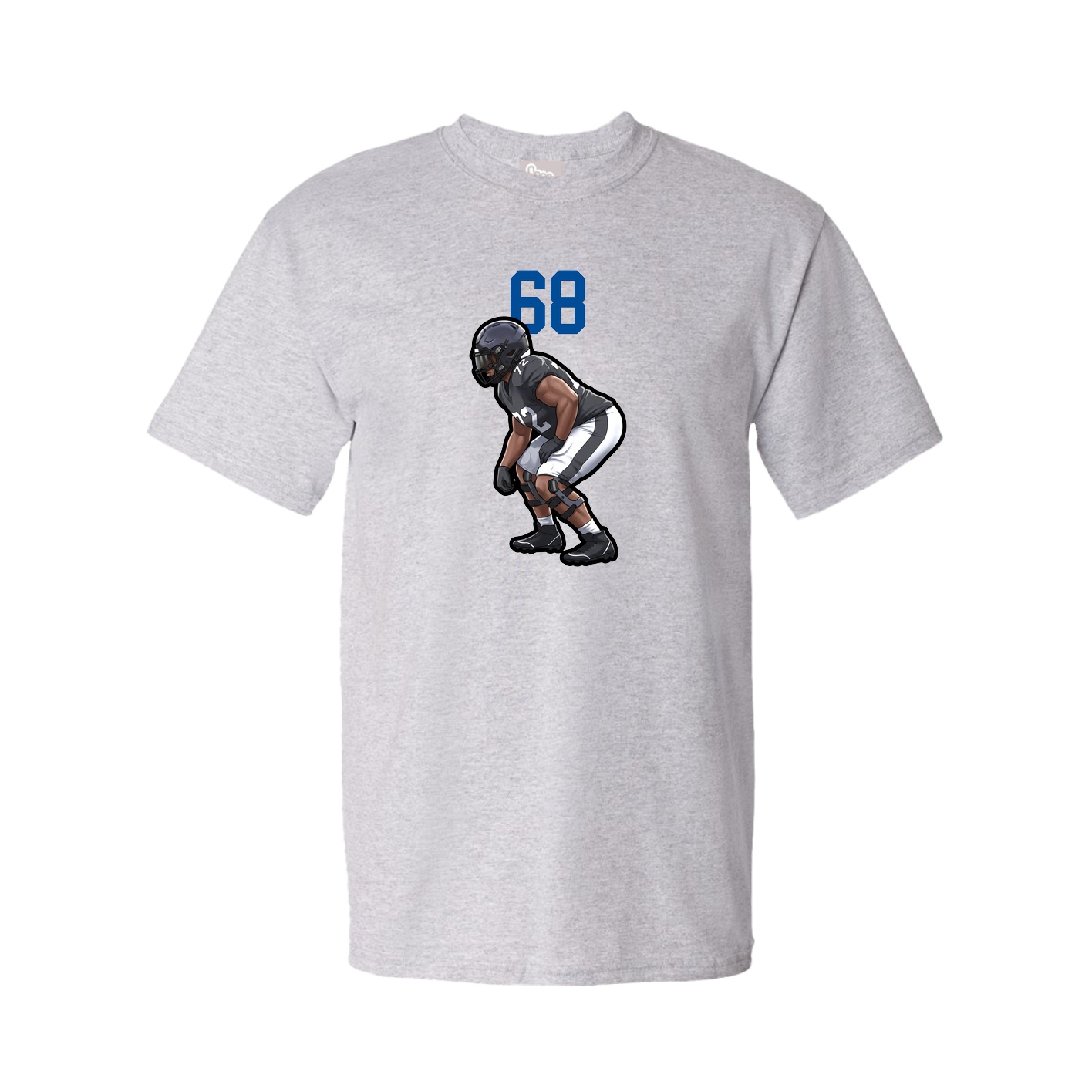 Youth Tee — Number Top in Grey