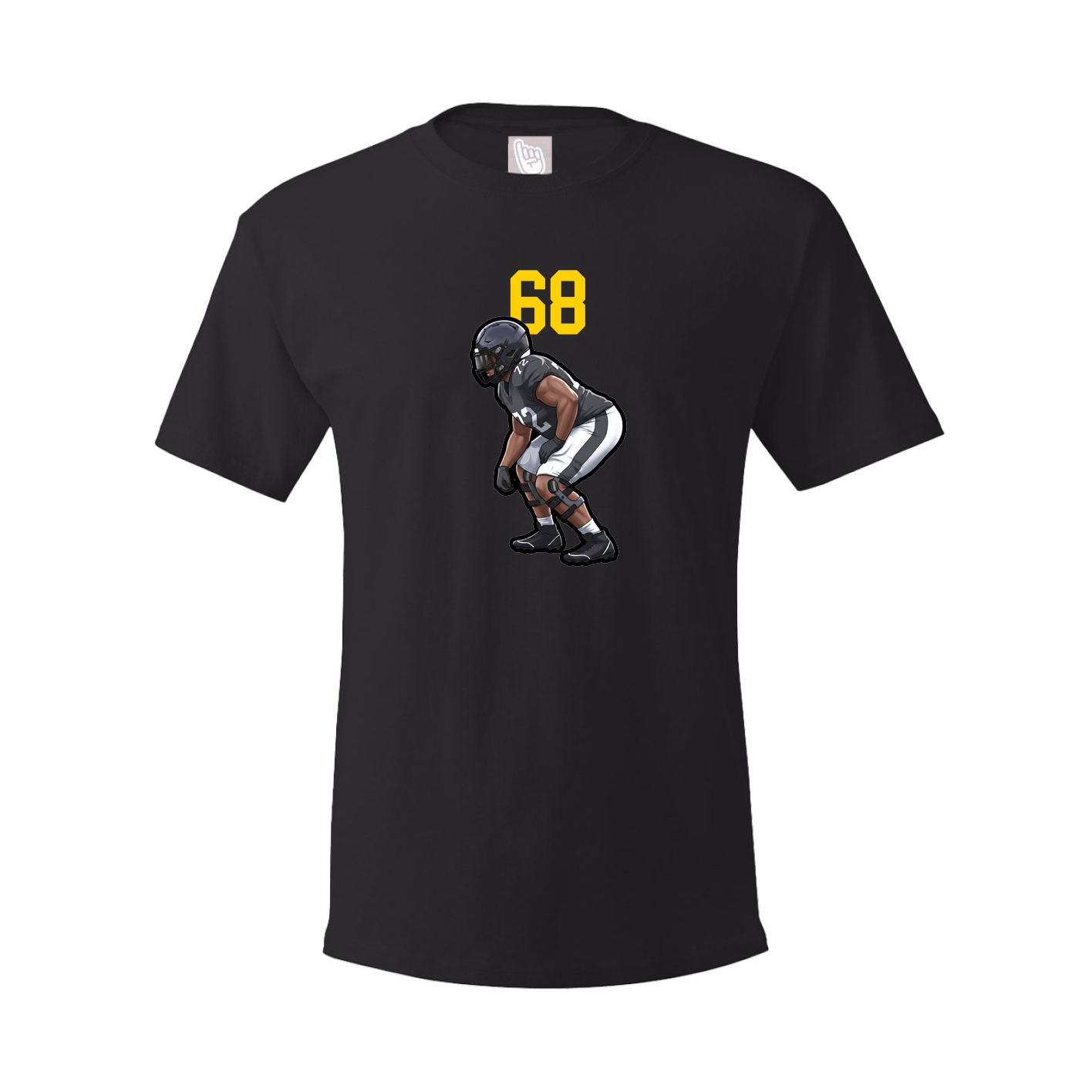 Youth Tee — Number Top in Black
