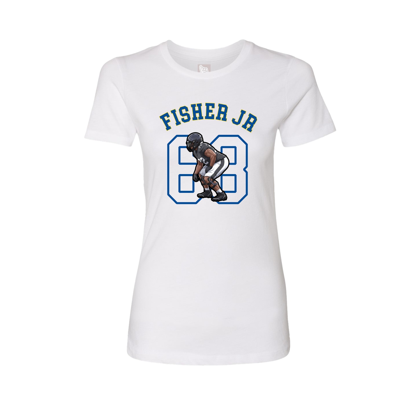Fitted Women's Tee — Shirsey Arch in White