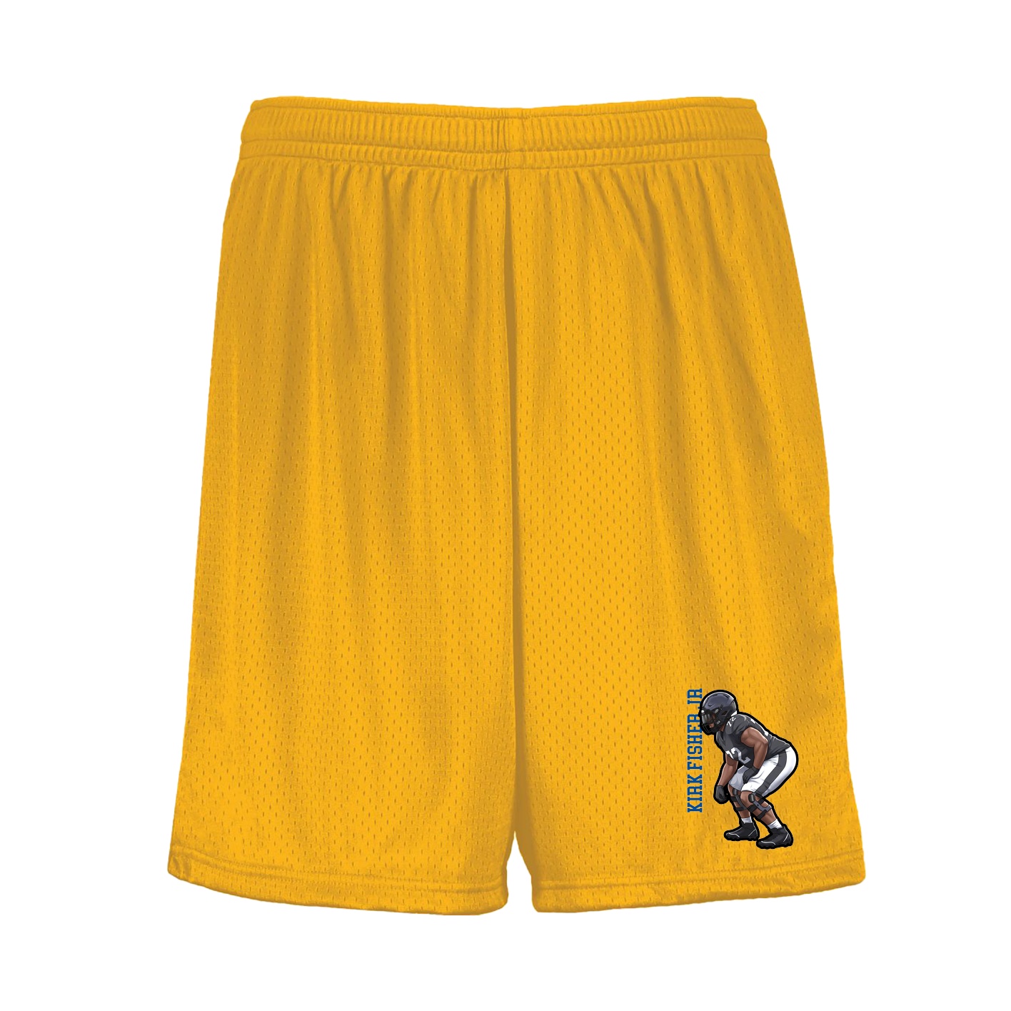 Shorts — Name Vertical in Gold
