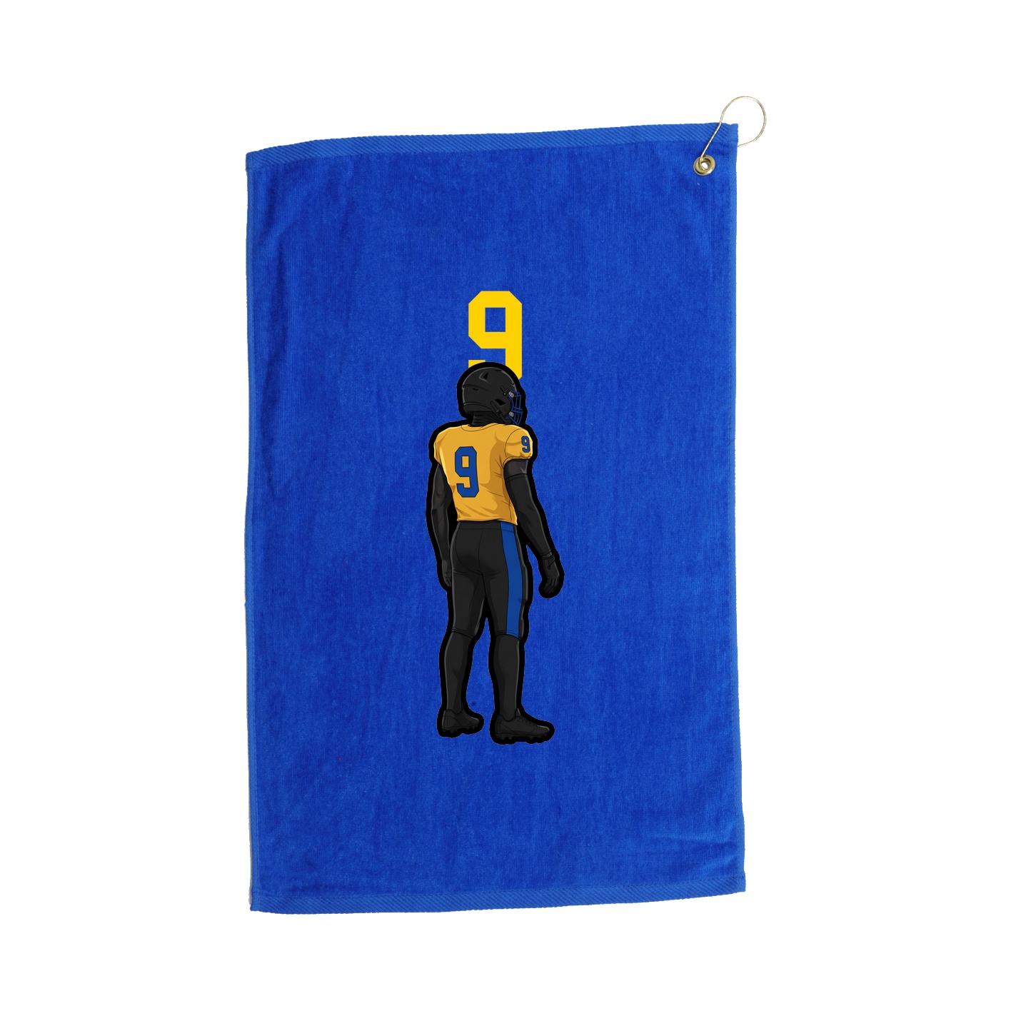 Golf Towel — Number Top in Royal