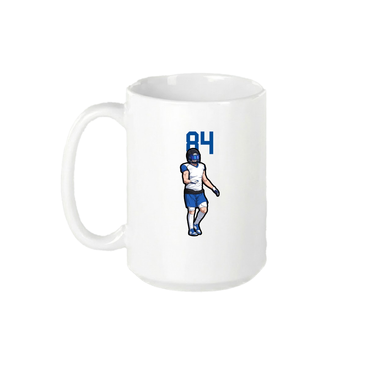 15oz Coffee Mug — Number Top in White