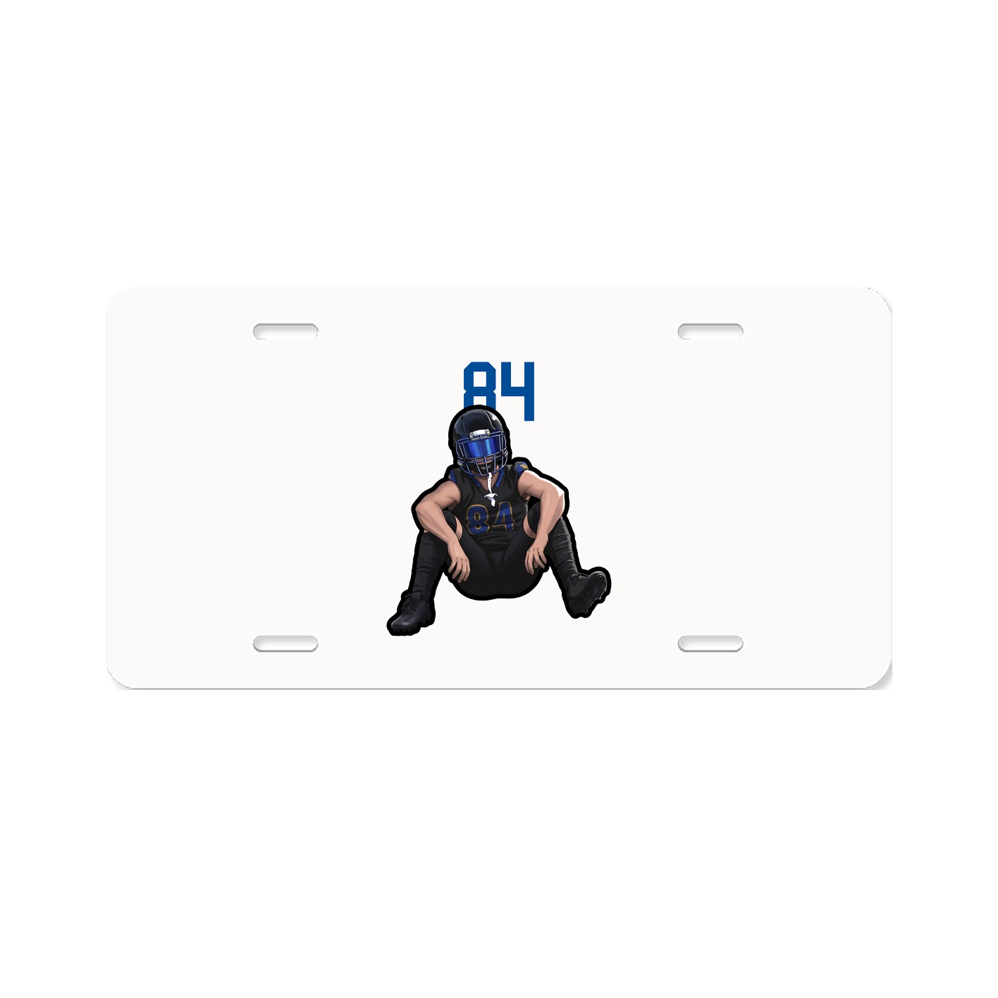 License Plate — Number Top in Classic