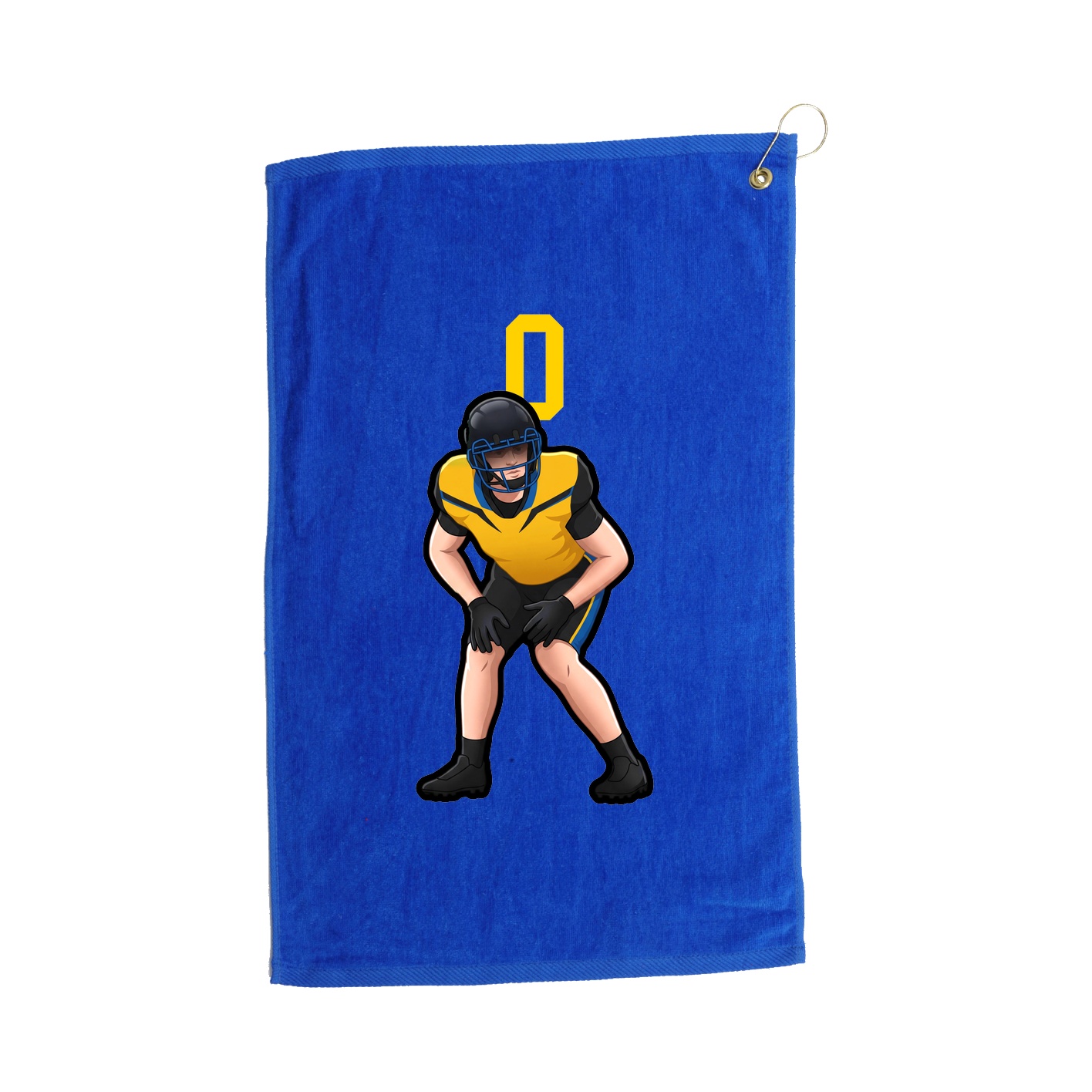 Golf Towel — Number Top in Royal