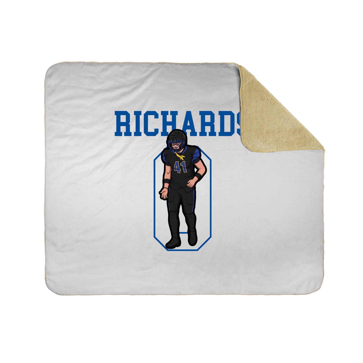 50x60 Sherpa Lined Throw Blanket