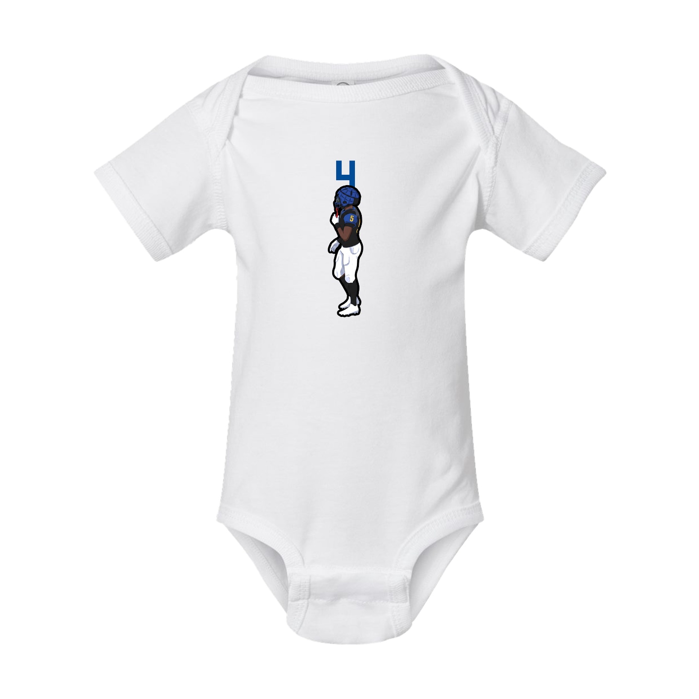 Baby Onesie — Number Top in White