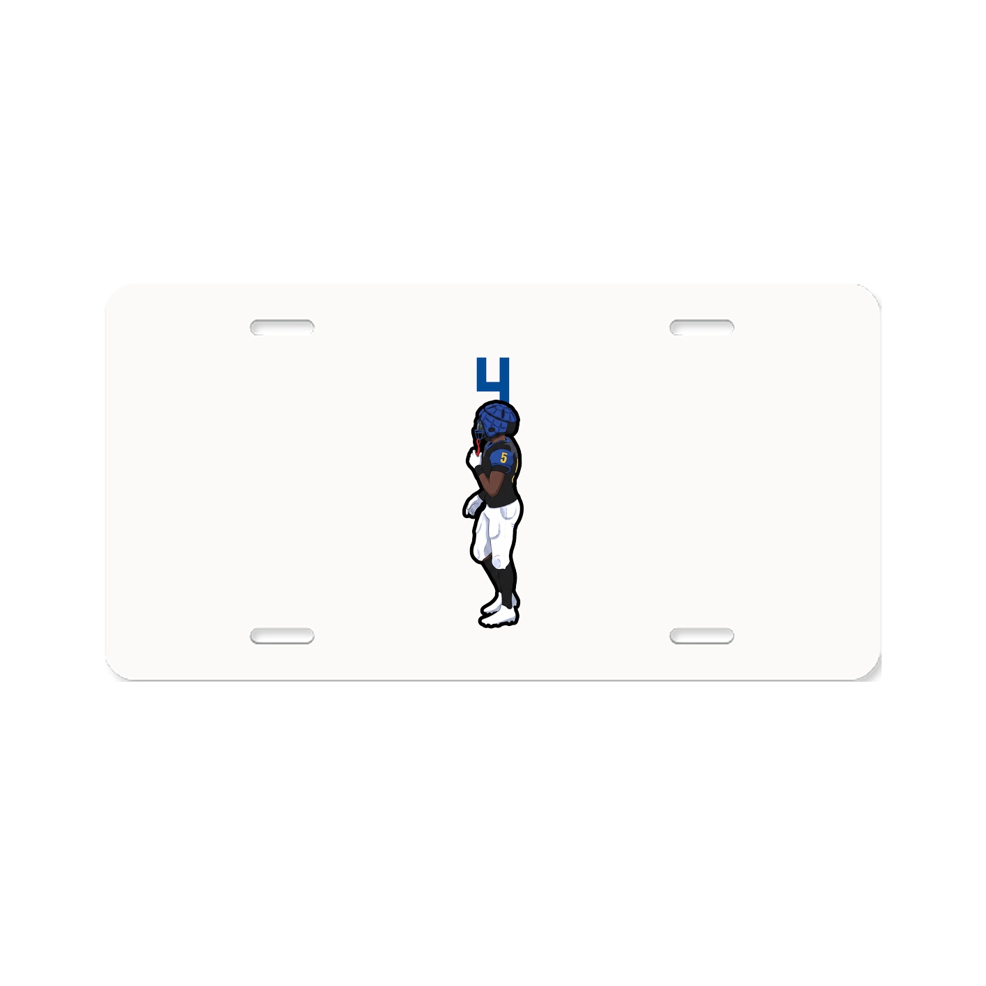License Plate — Number Top in Classic