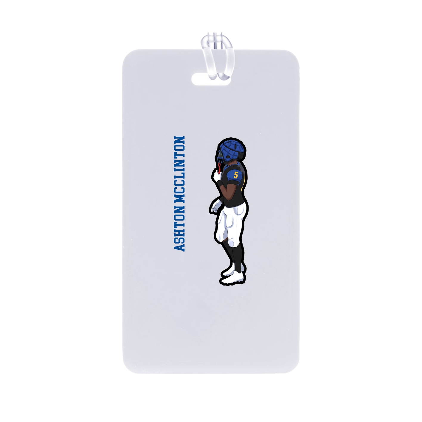 Bag Tag — Name Vertical in Classic