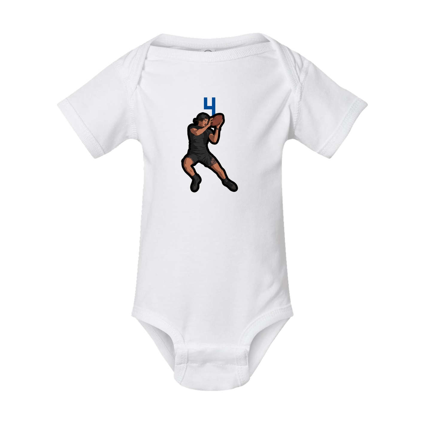 Baby Onesie — Number Top in White