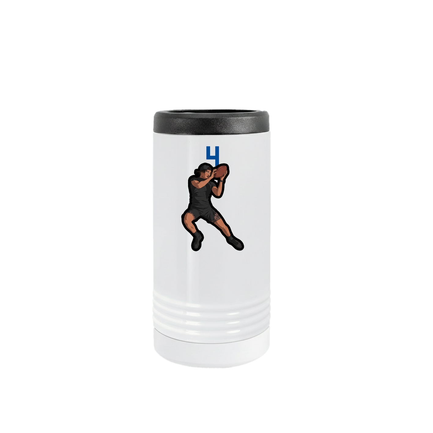 Slim Beverage Holder — Number Top in White