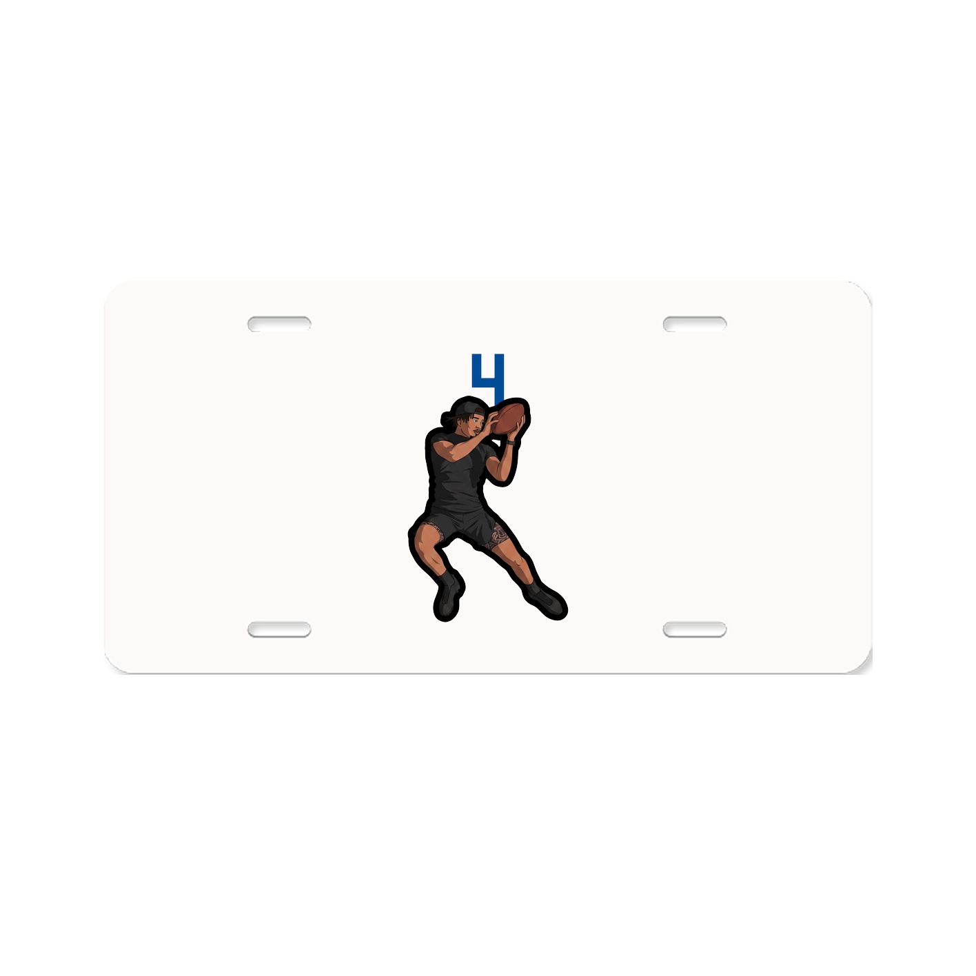License Plate — Number Top in Classic
