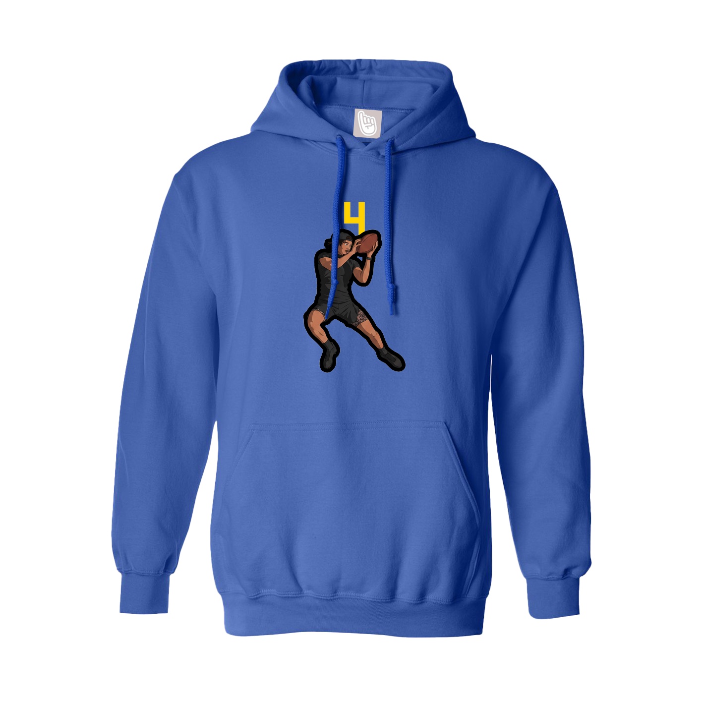 Hoodie — Number Top in Royal