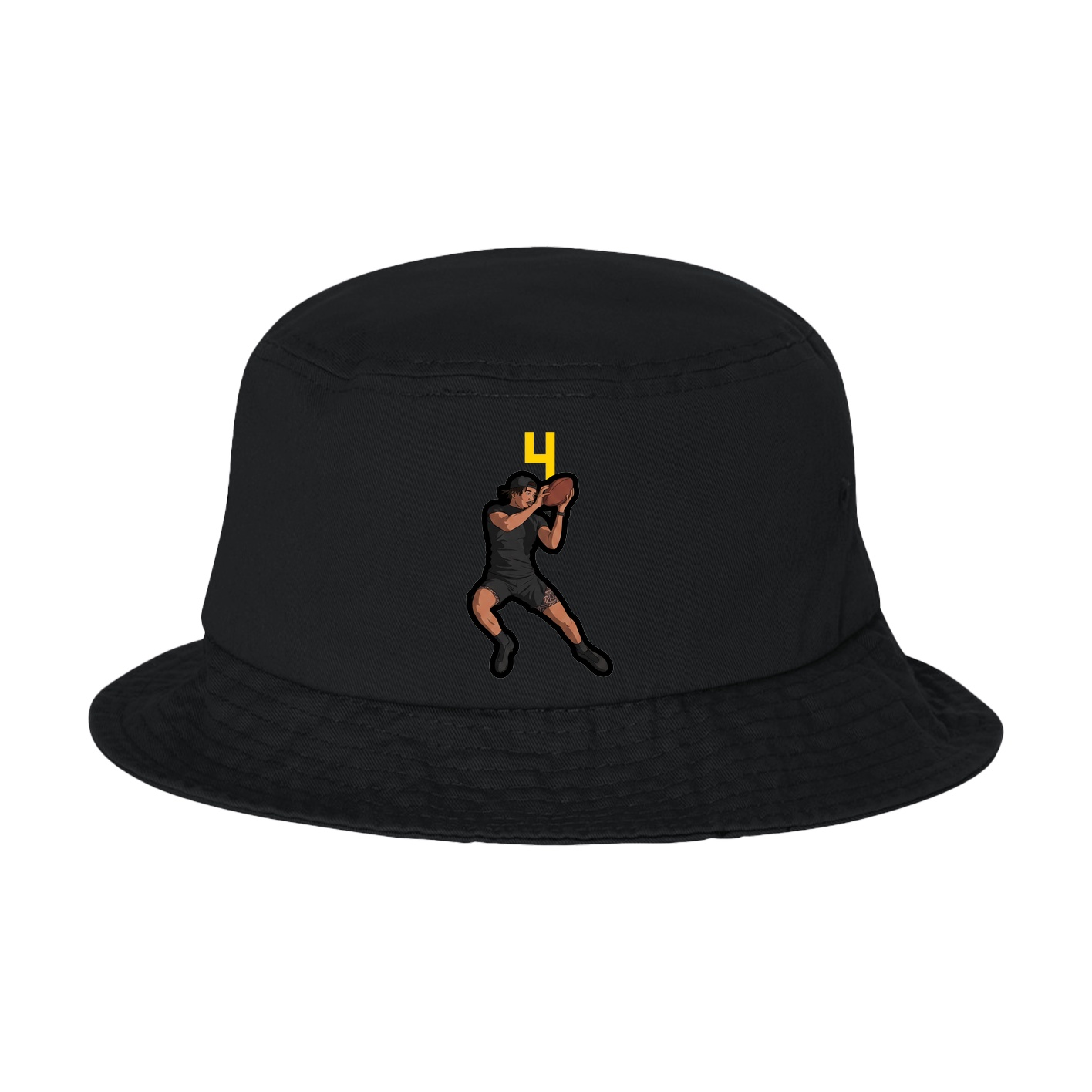 Bucket Cap — Number Top in Black