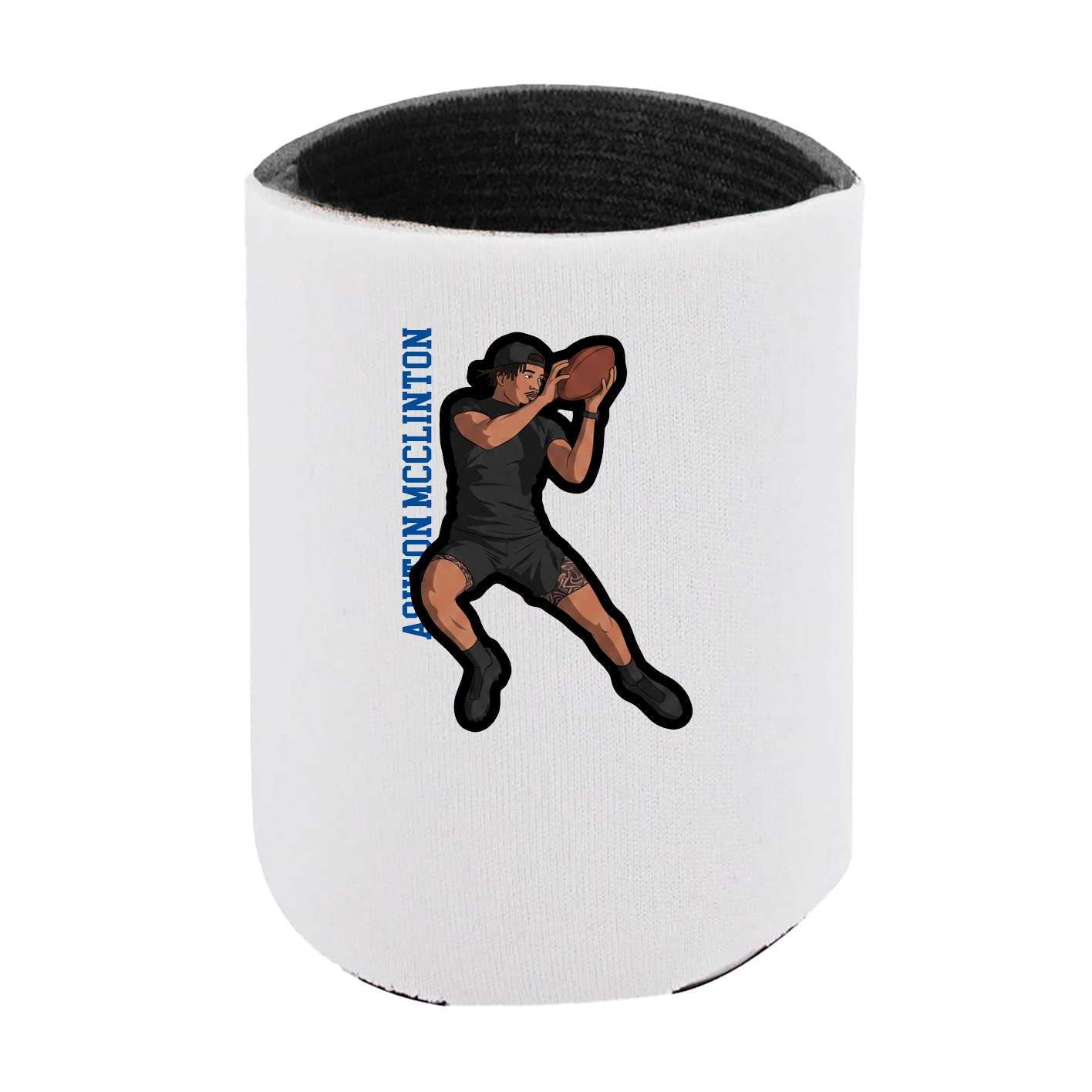 Can Holder — Name Vertical in White