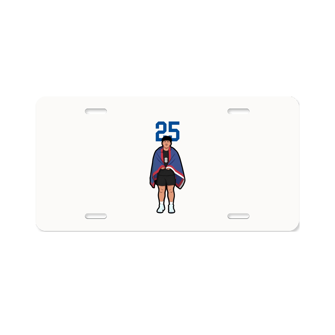 License Plate — Number Top in Classic