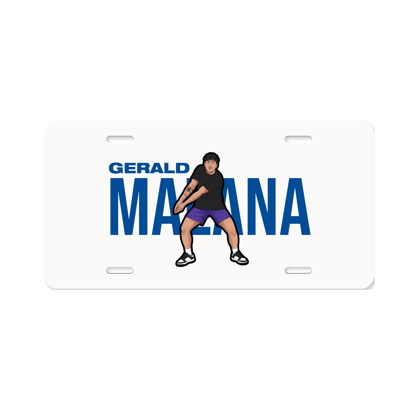 License Plate — Player Name in Classic