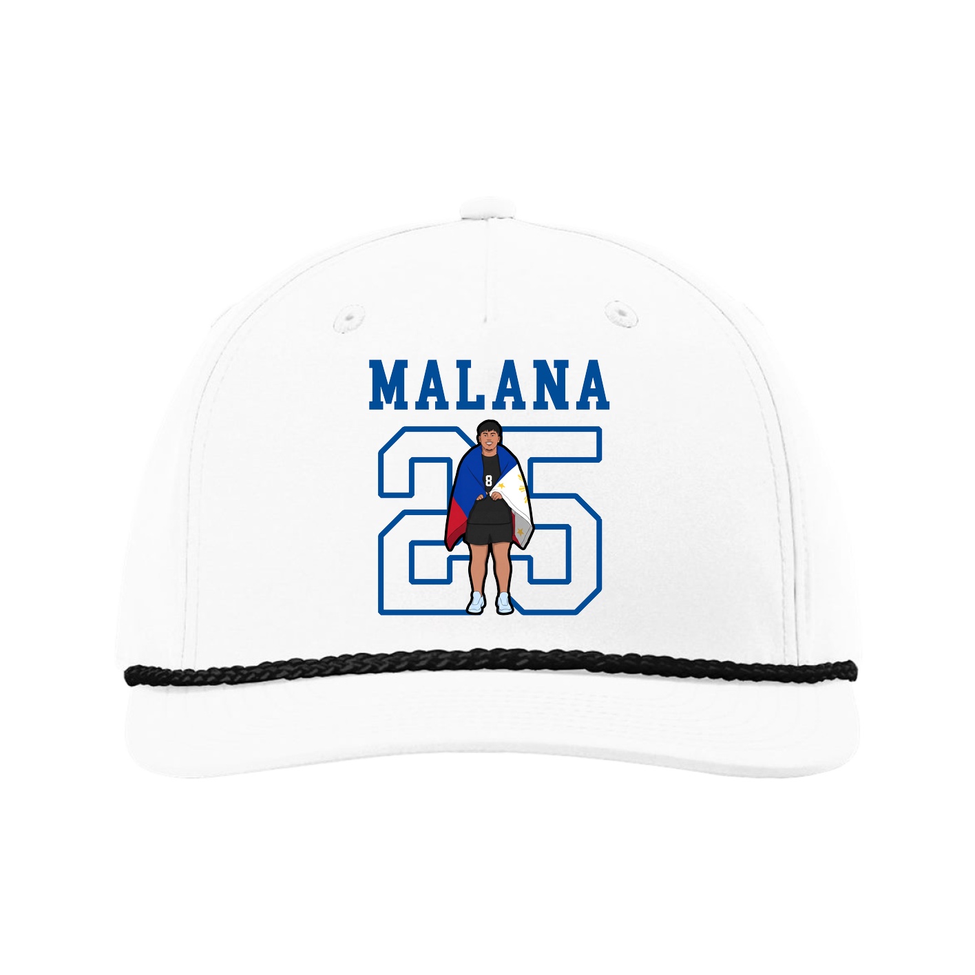 Five-Panel Classic Rope Cap — Shirsey in White