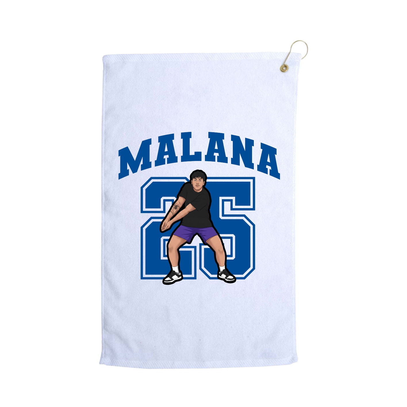 Golf Towel — Number in White