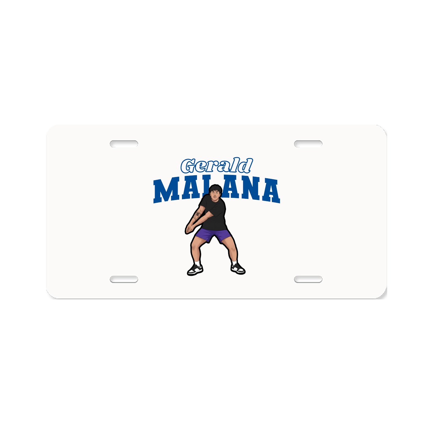 License Plate — Name Arch in Classic